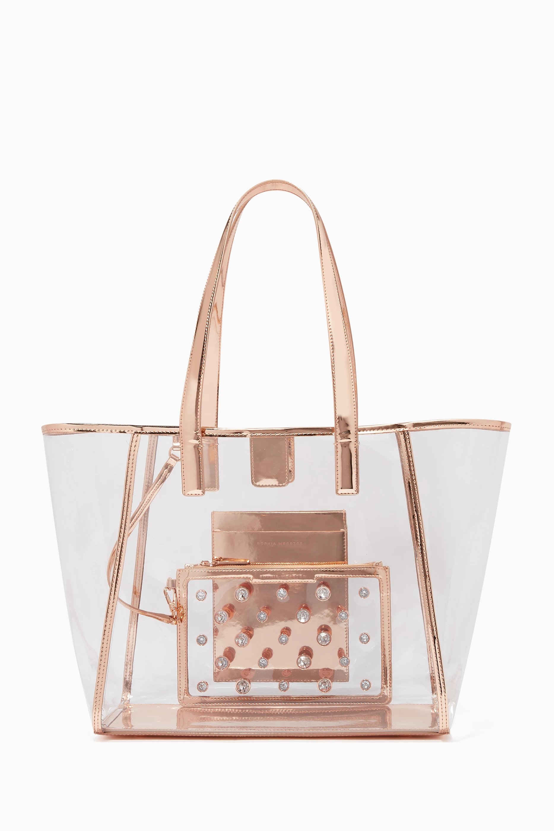 River island rose sale gold beach bag