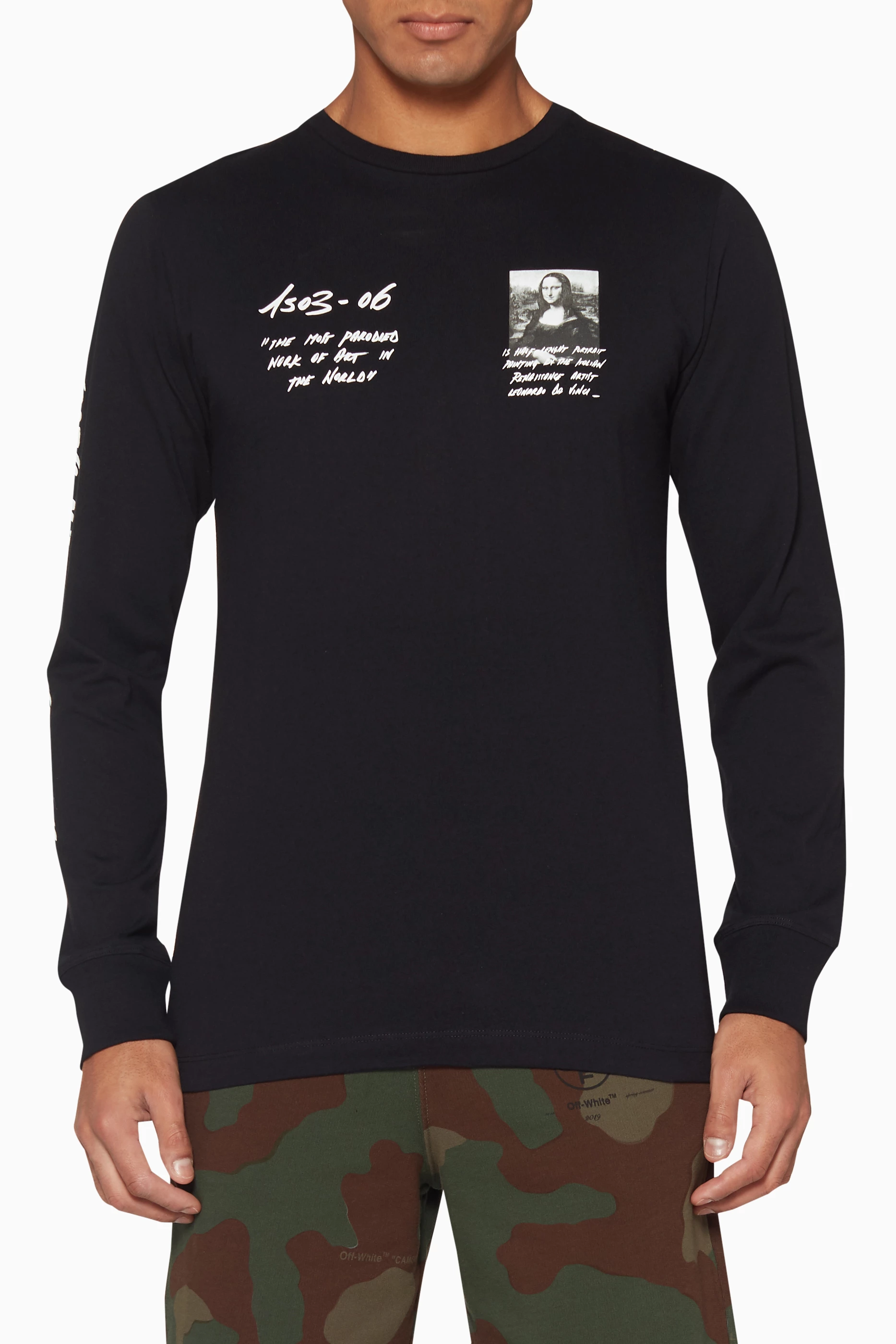 Off white mona store lisa long sleeve tee