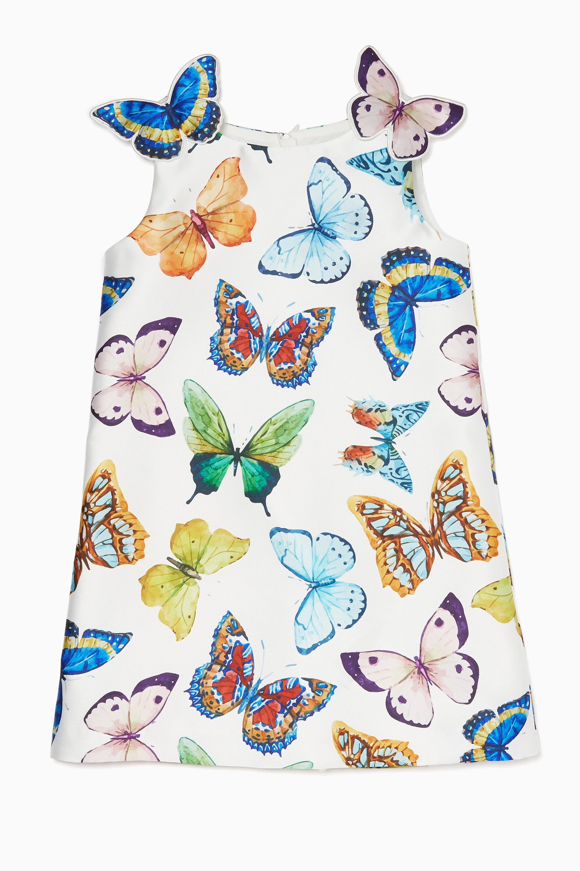 Buy Charabia Multicolour Multi Coloured Butterfly Print Dress for