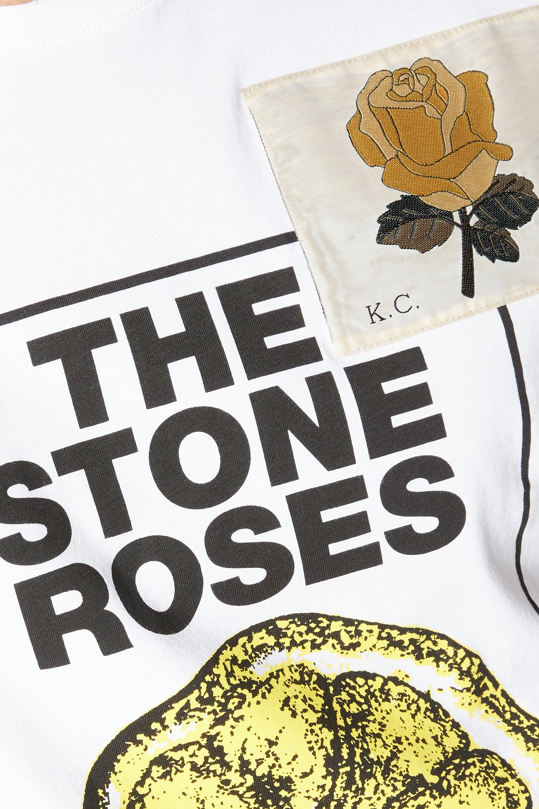 Buy Kent Curwen White x Stone Roses Lemon Print T Shirt for Men
