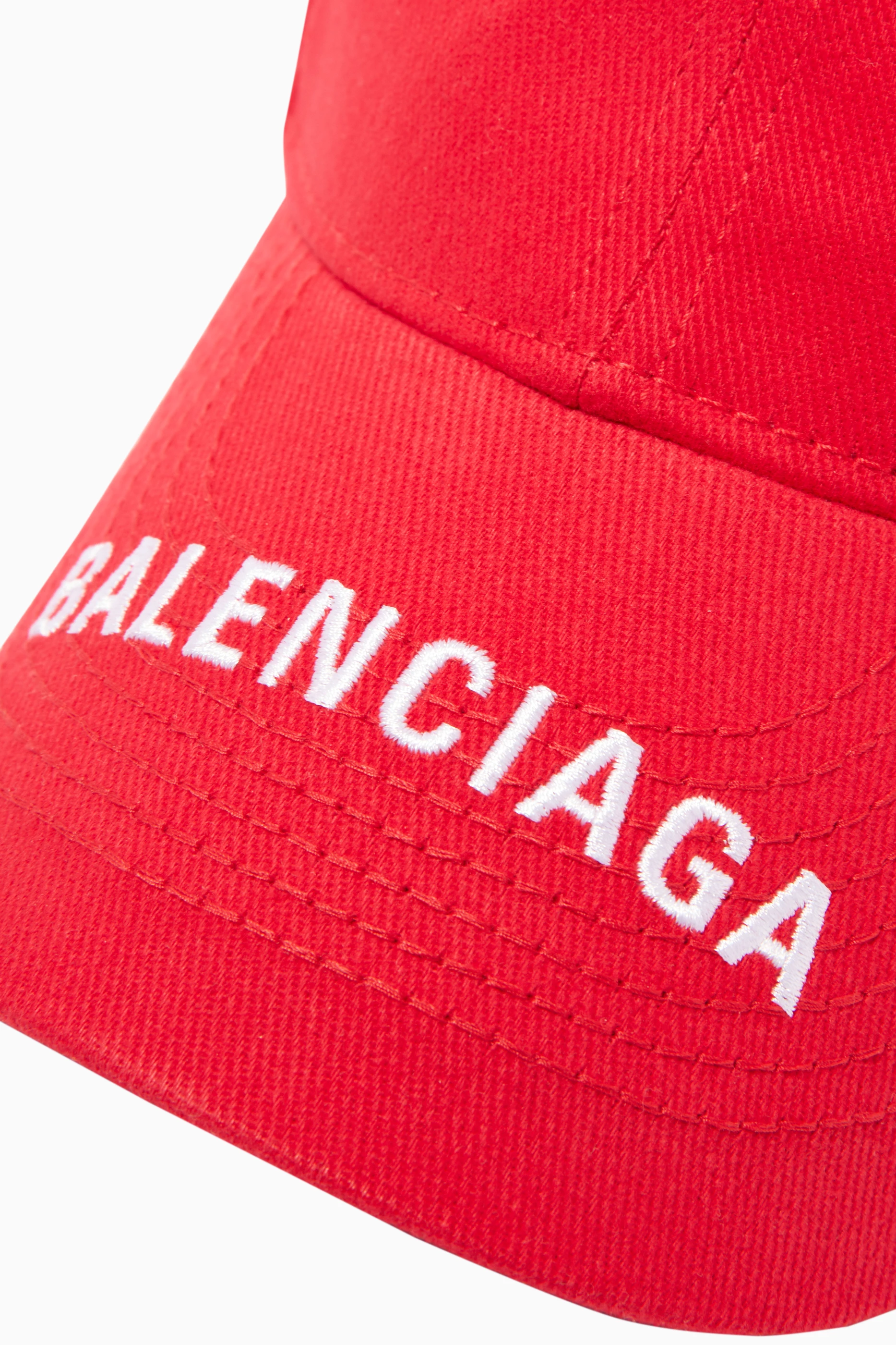 Balenciaga red clearance cap