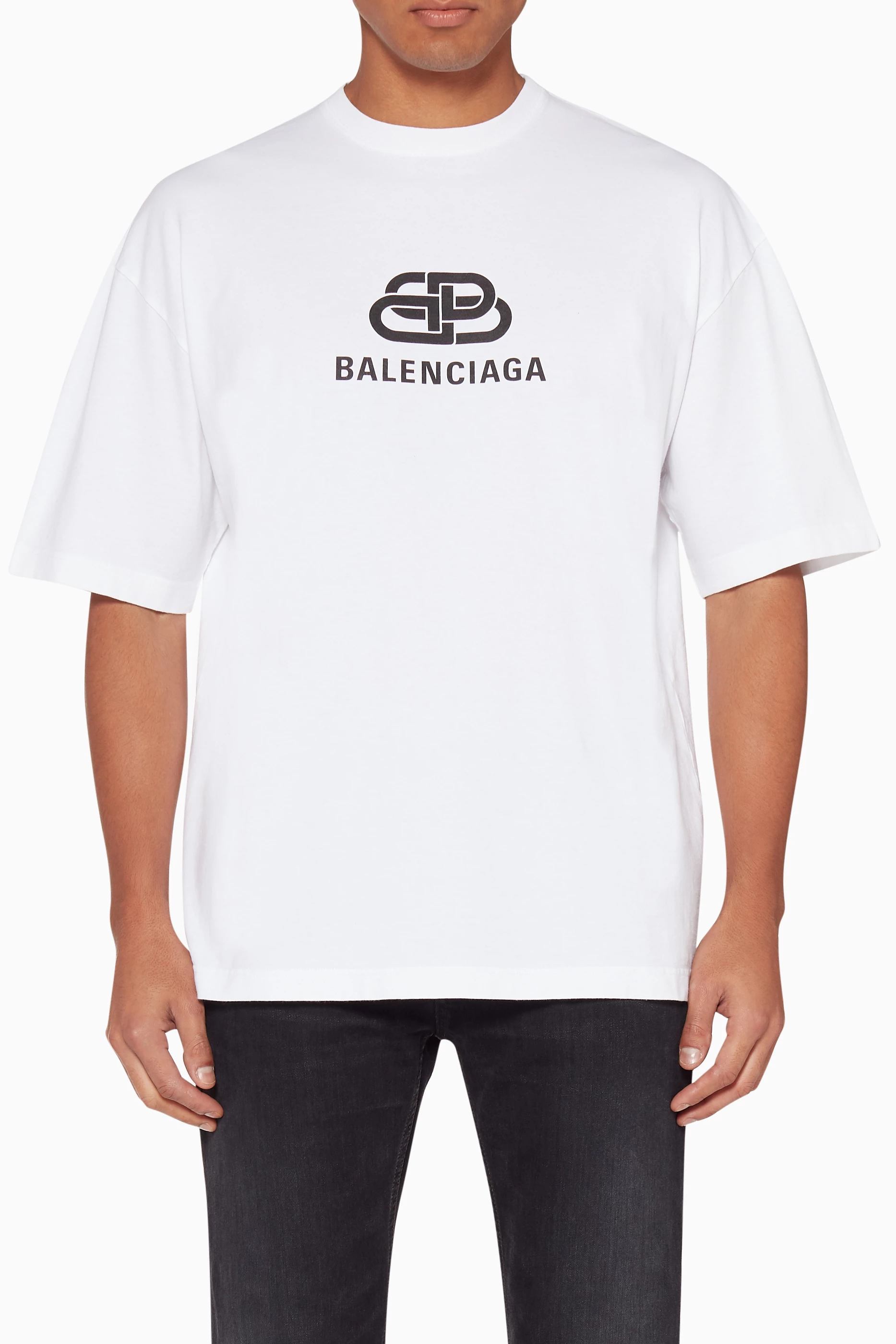 Balenciaga white oversized 2025 shirt