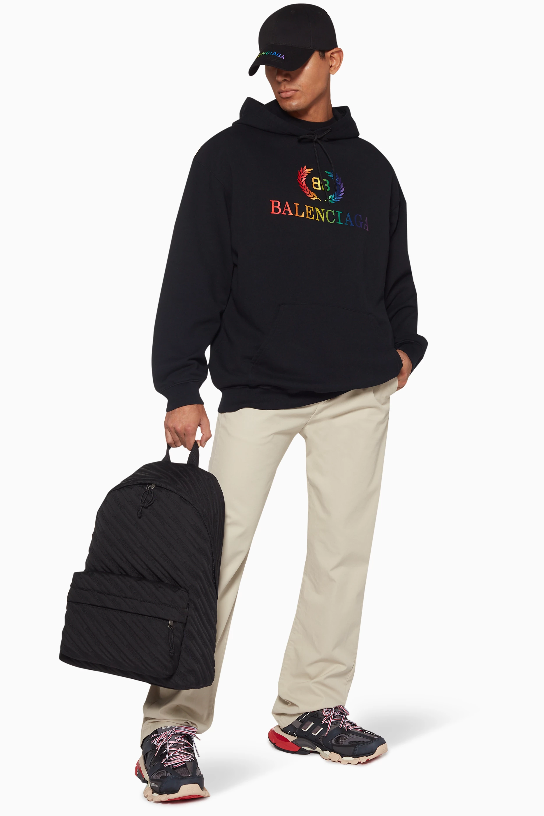Balenciaga rainbow sweater sales