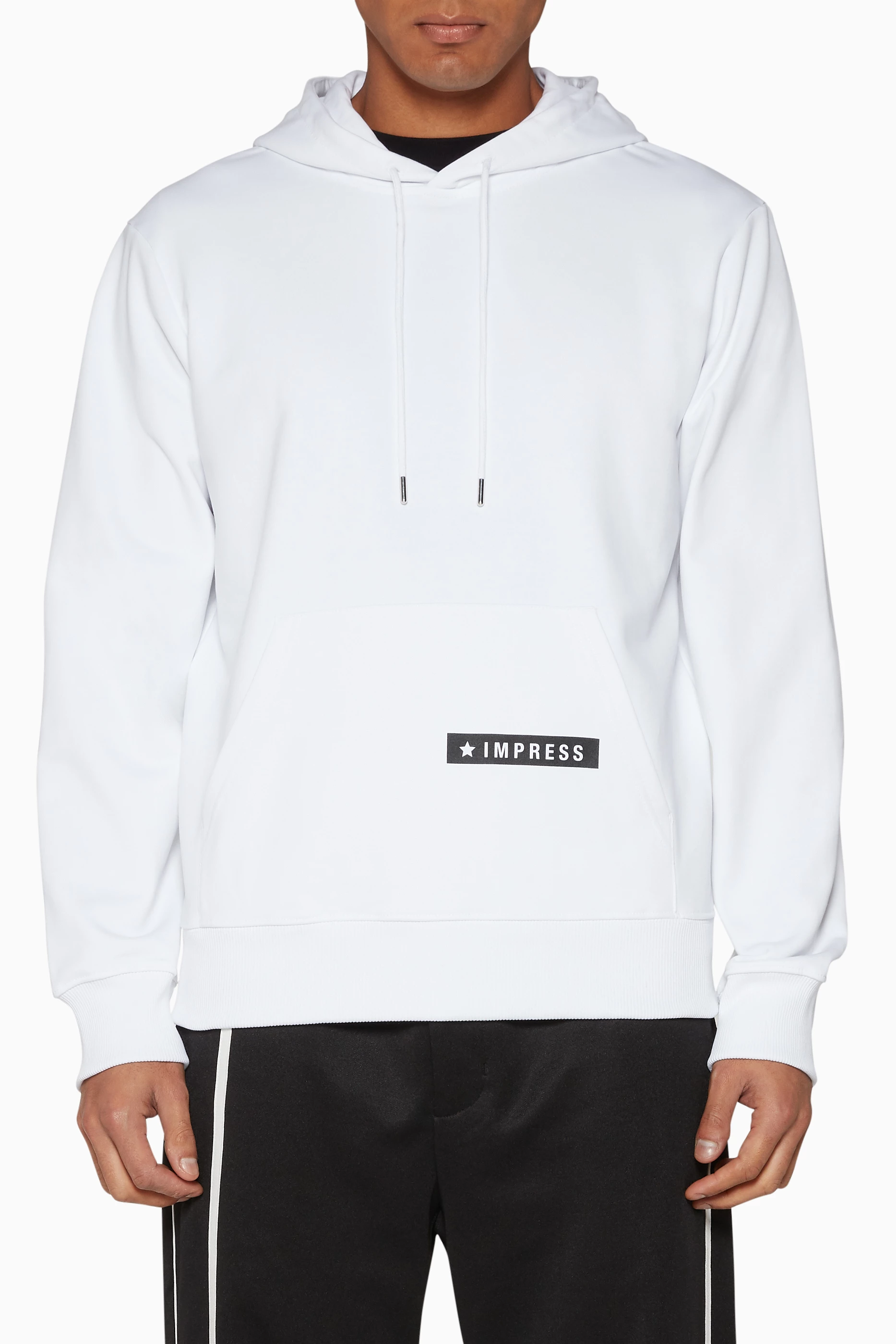 Buy Helmut Lang White Worldwide Graphics Print Hoodie for MEN in