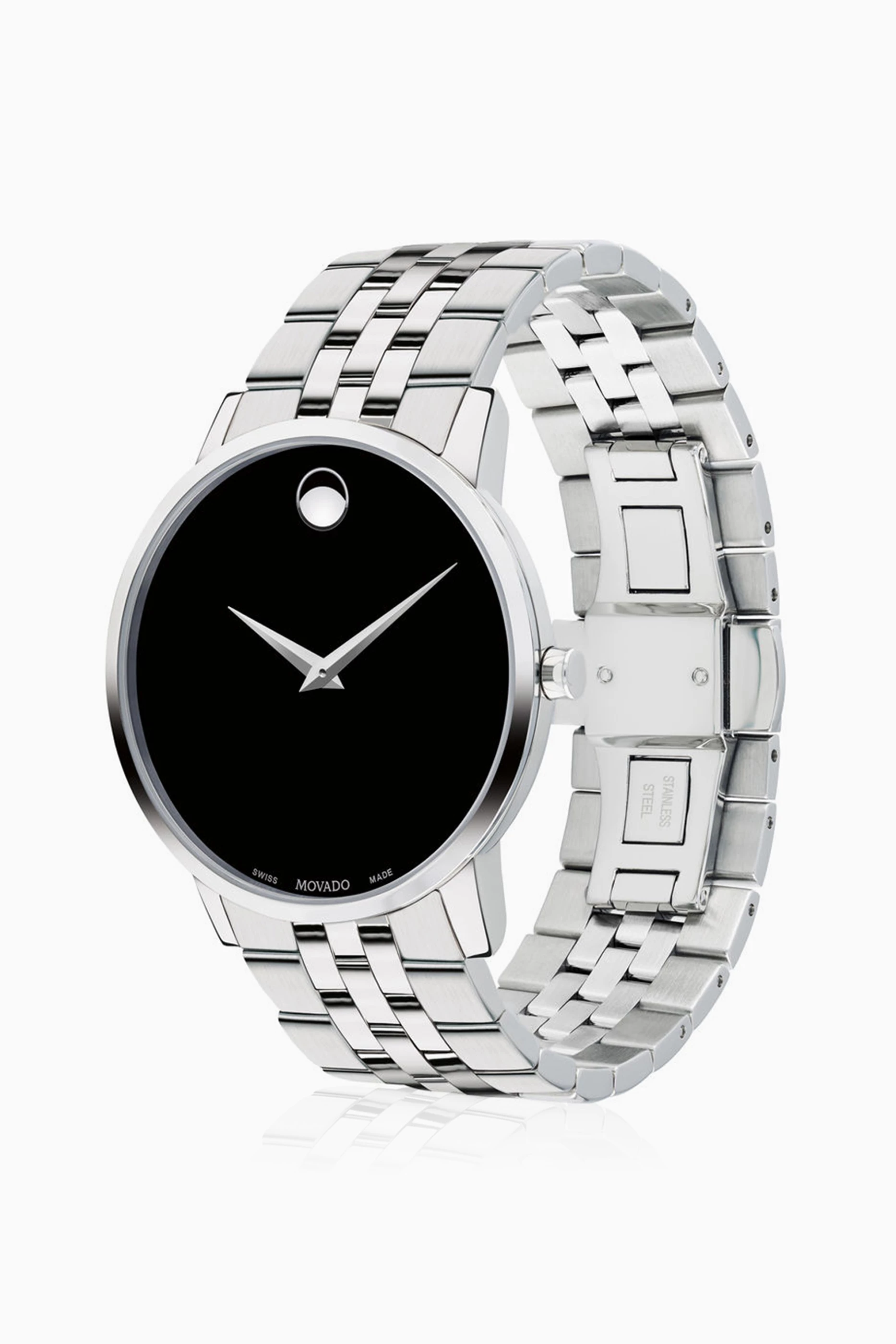 Movado online silver watch