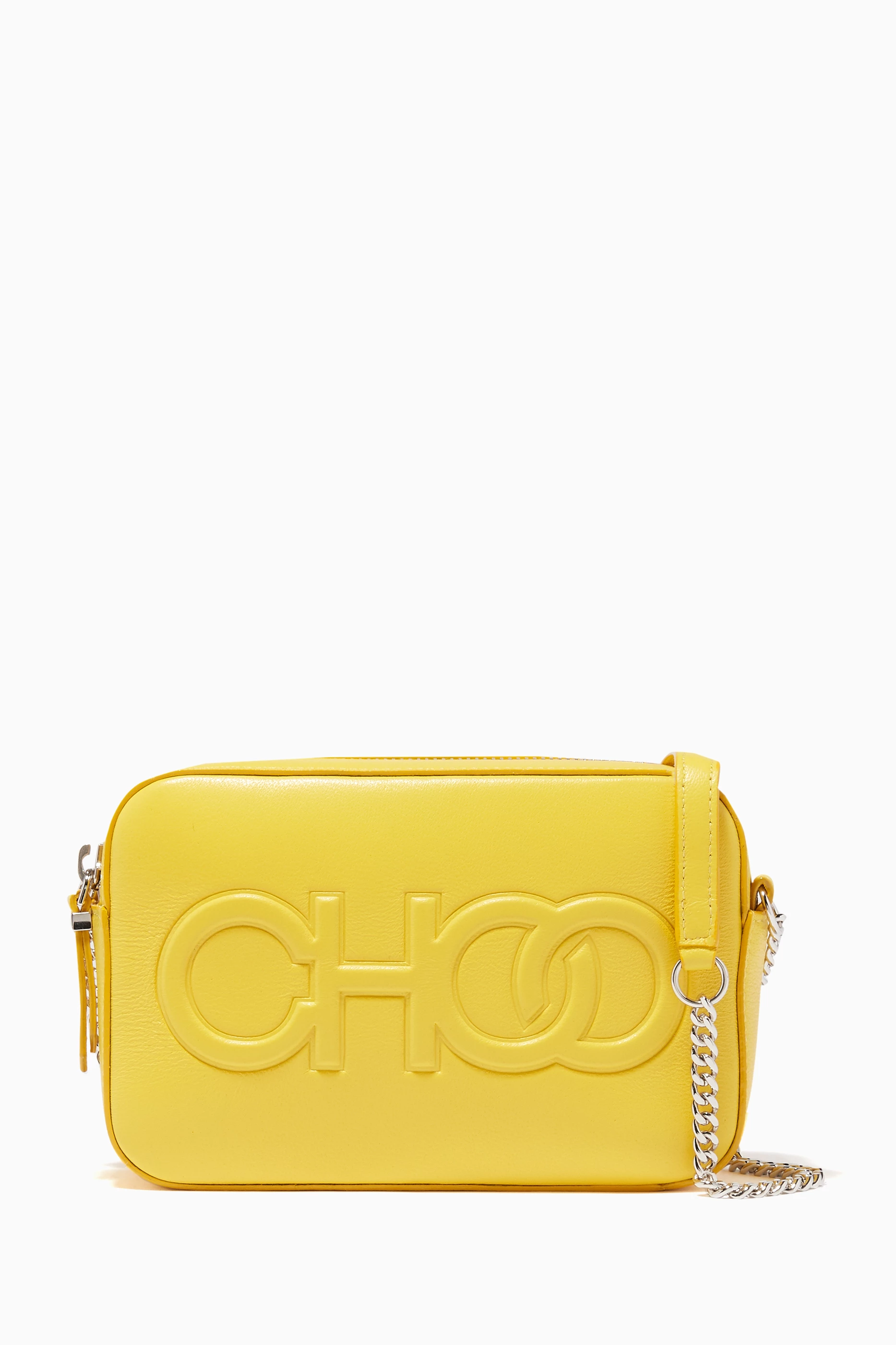 Buy Jimmy Choo Yellow Balti Leather Mini Bag for Women in UAE Ounass