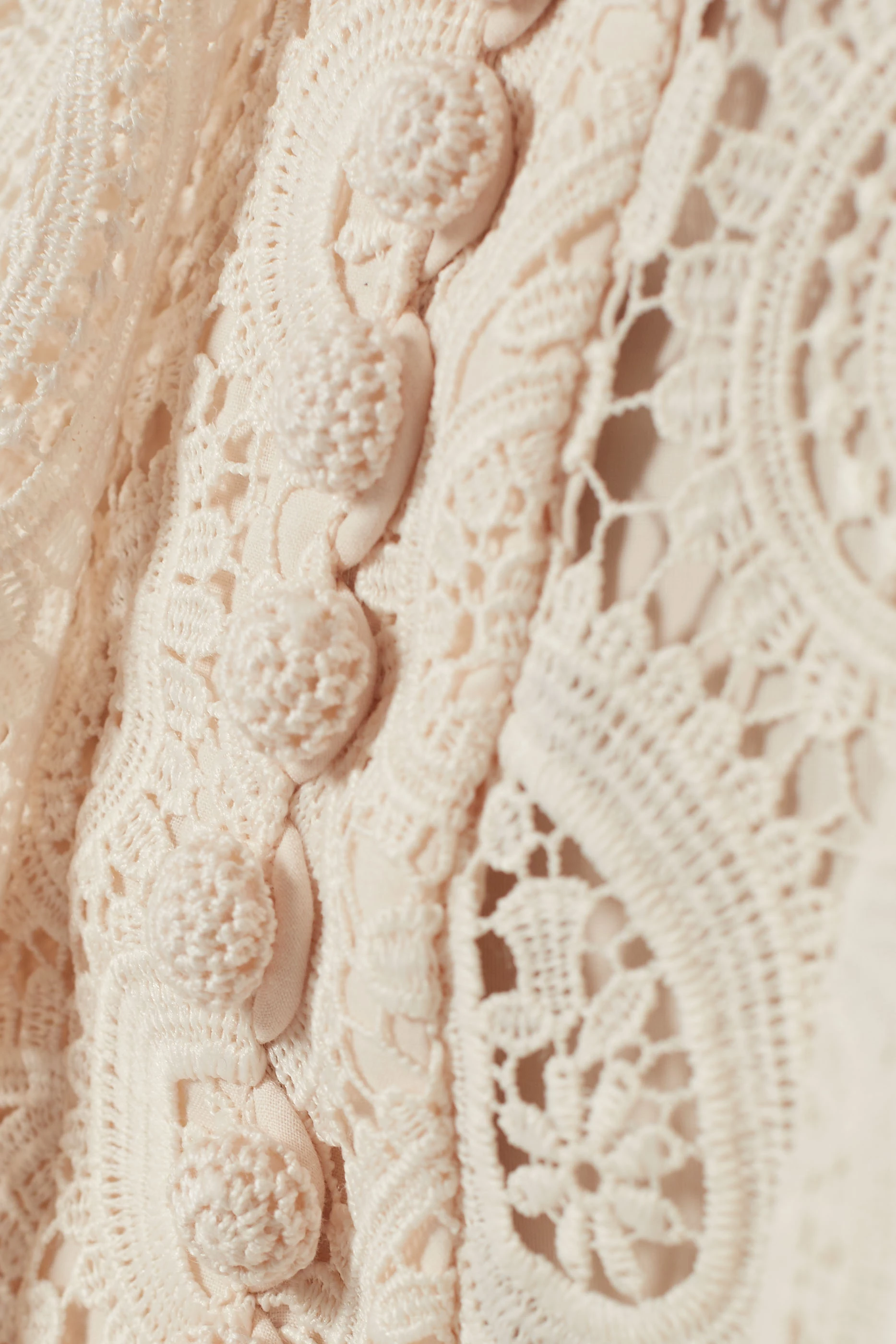 Buy Zimmermann Neutral Amari Paisley Lace Mini Dress for Women in