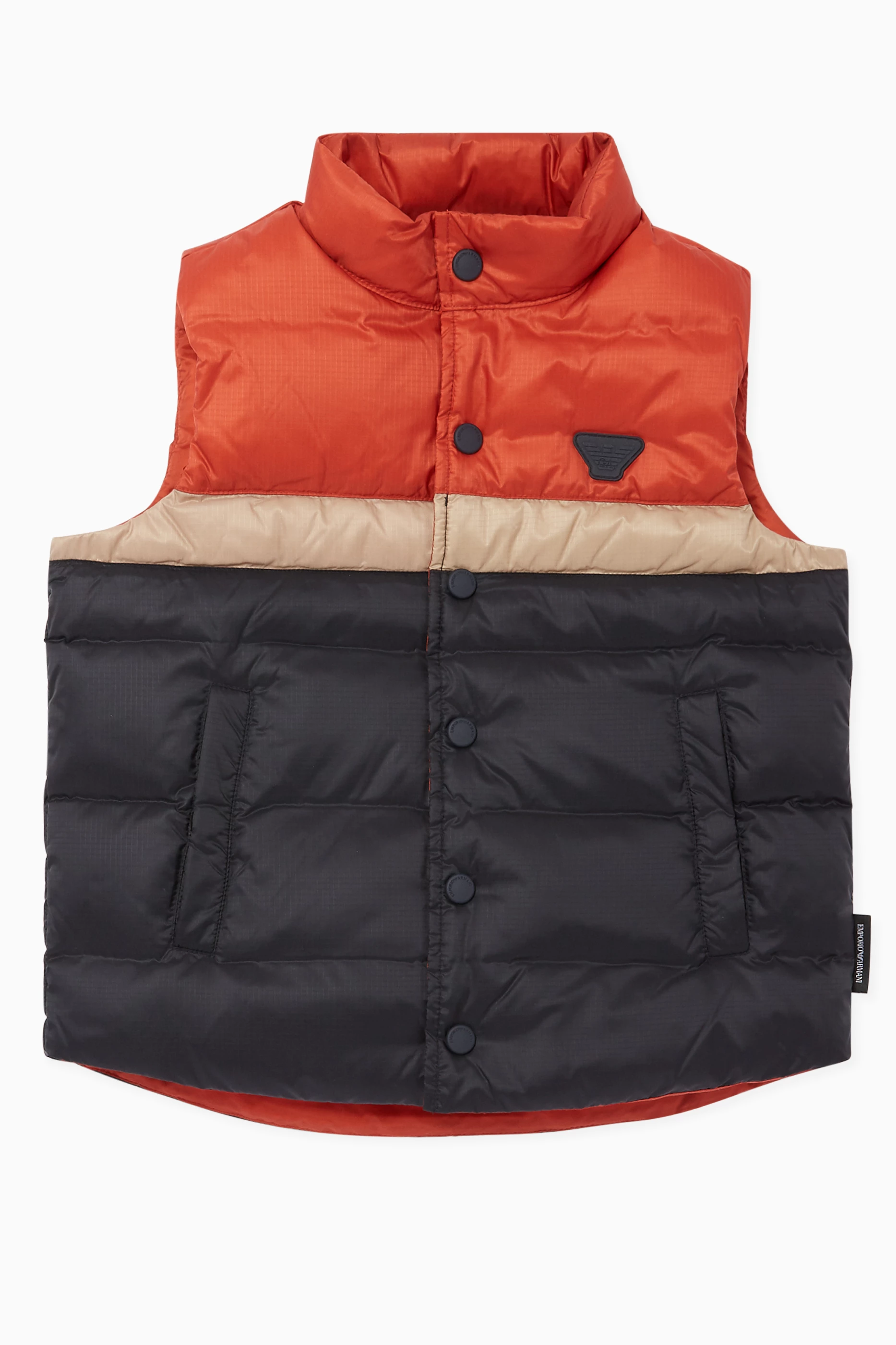 Orange online down vest