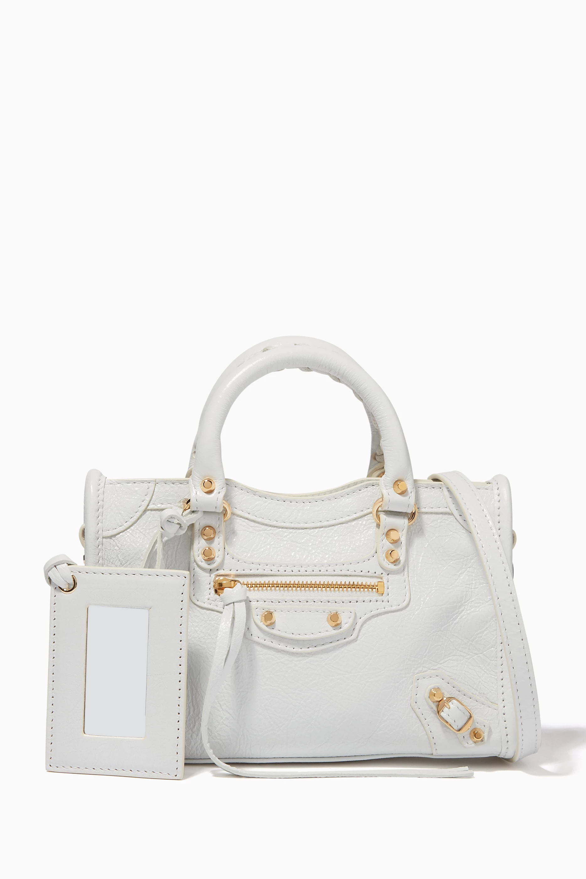 Buy Balenciaga White Nano Arena Classic City Bag for Women in UAE Ounass