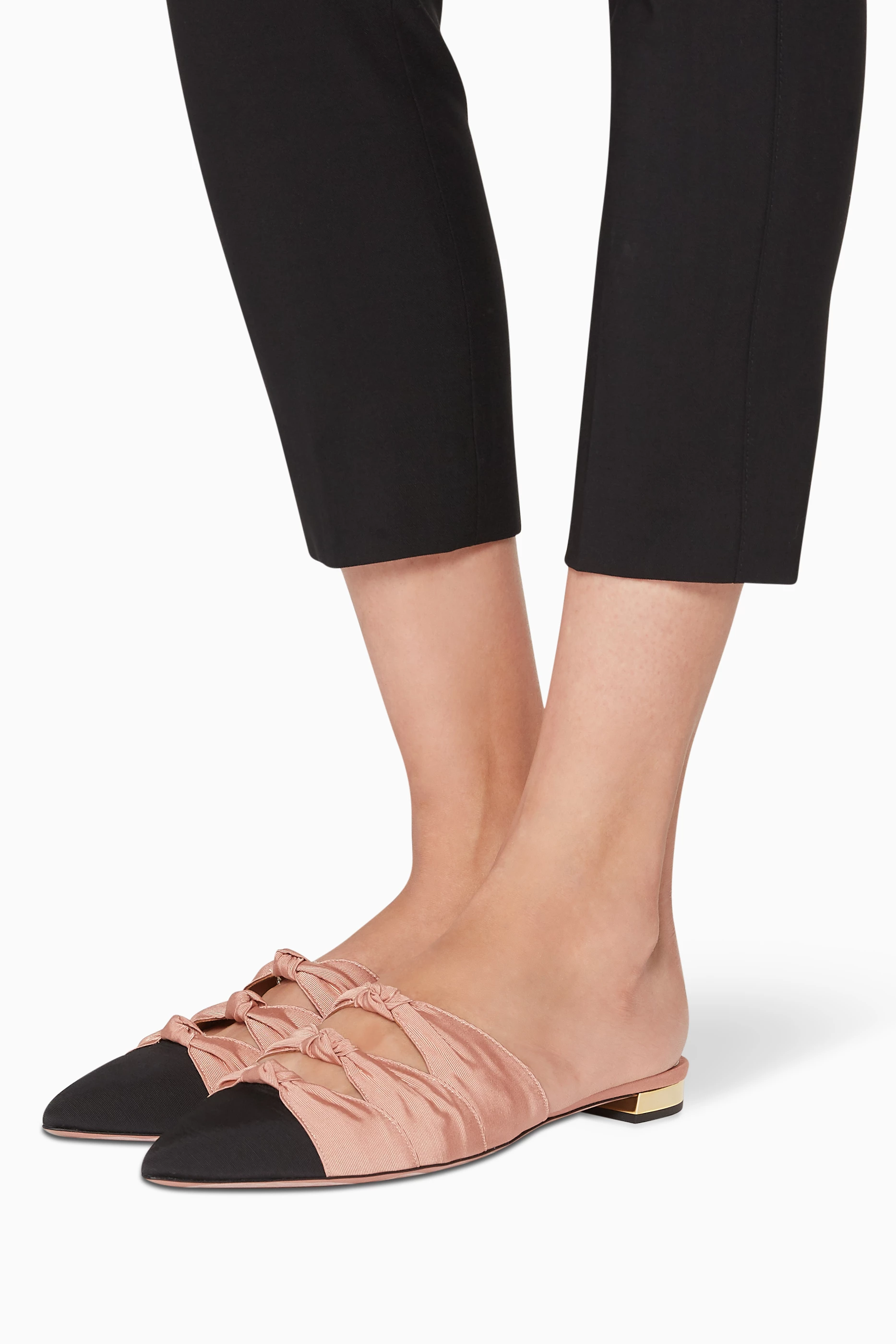 Knotted mules cheap flat