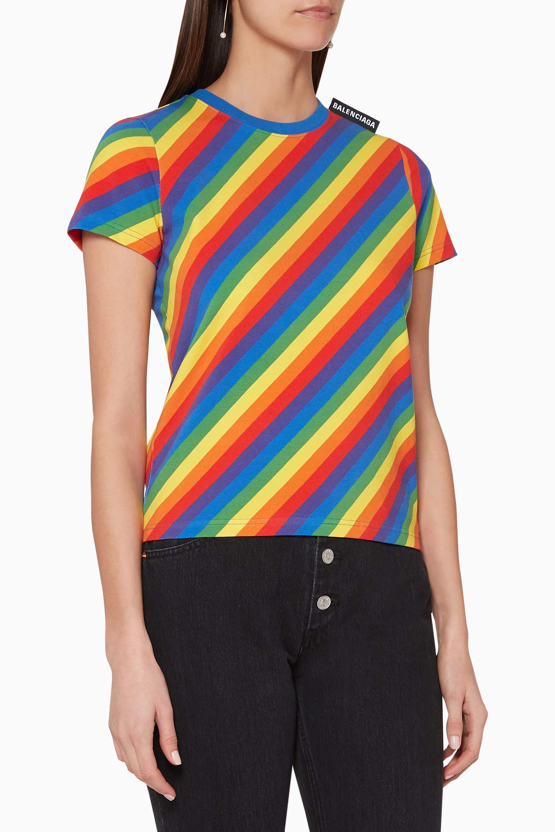 Balenciaga rainbow sale t shirt