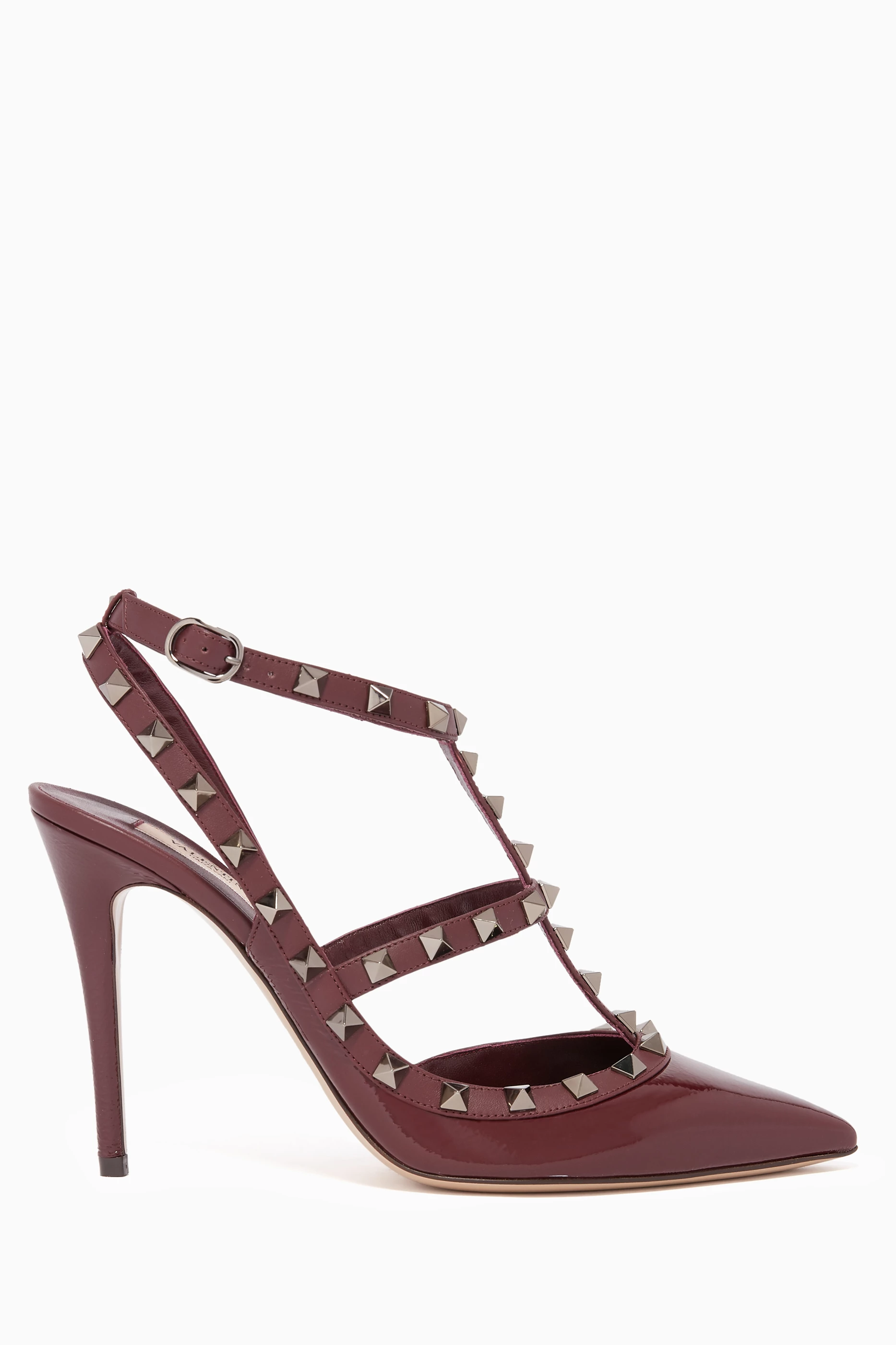Burgundy valentino best sale heels