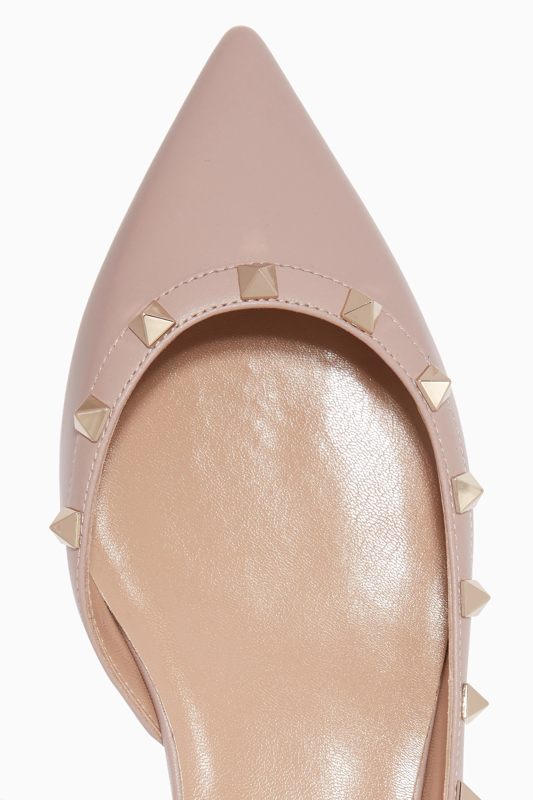 Valentino rockstud slingback on sale flat