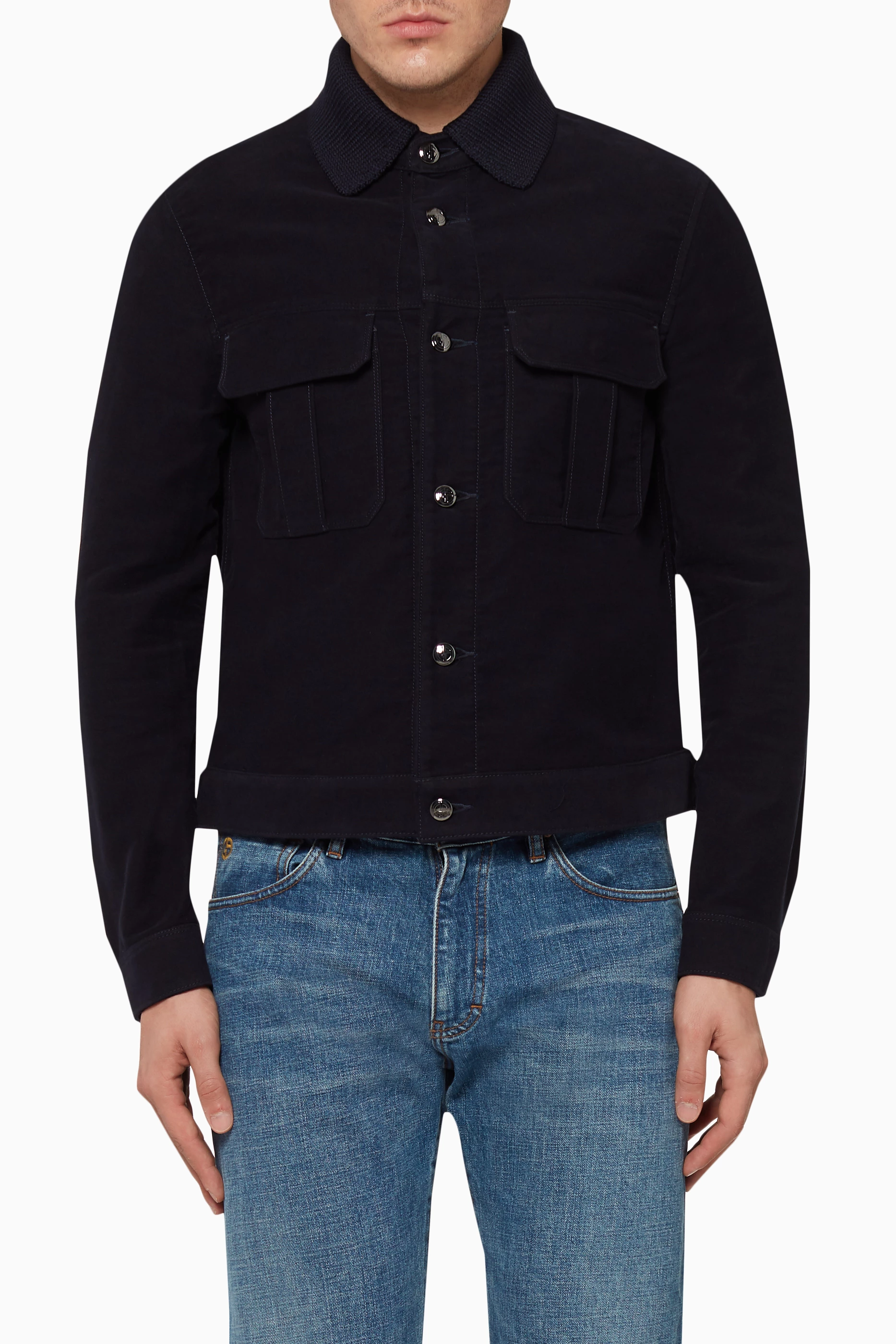 Giorgio armani hot sale denim jacket