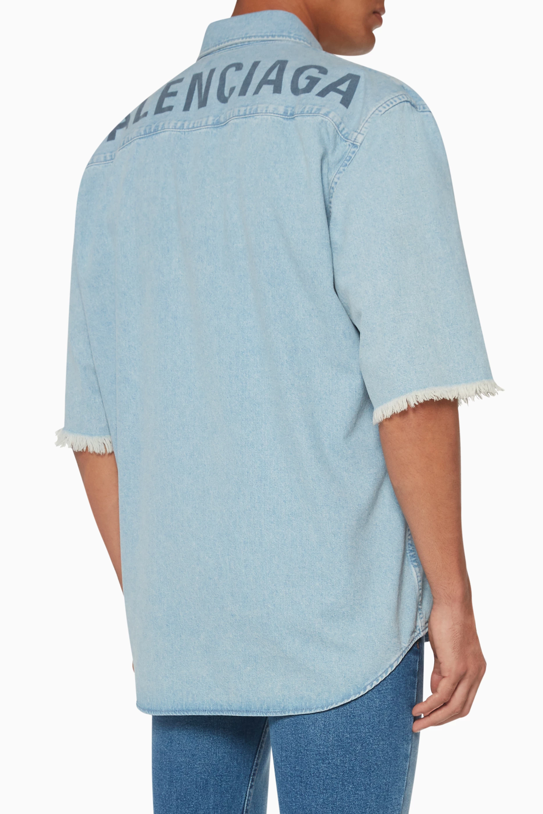 Balenciaga hot sale denim shirt