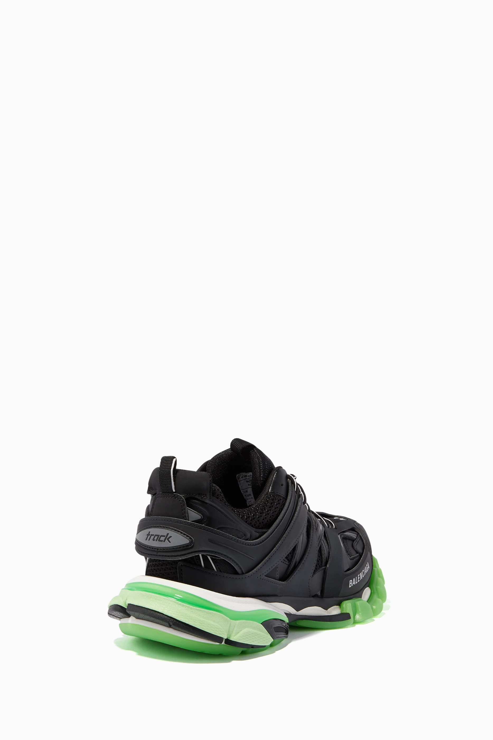 Buy Balenciaga Black Track Glow In The Dark Fluo Sneakers for Men