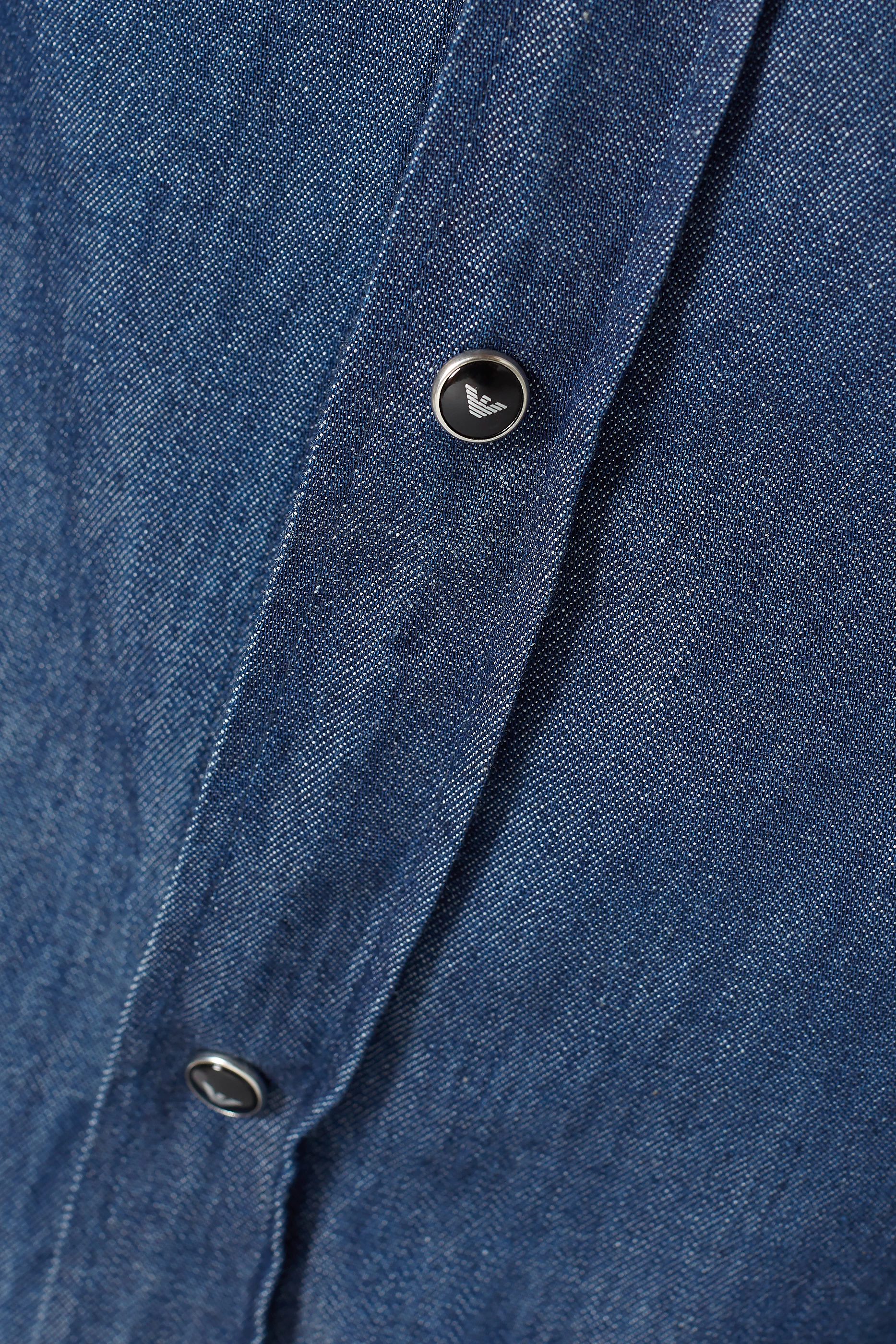 Denim shirt with sales snaps
