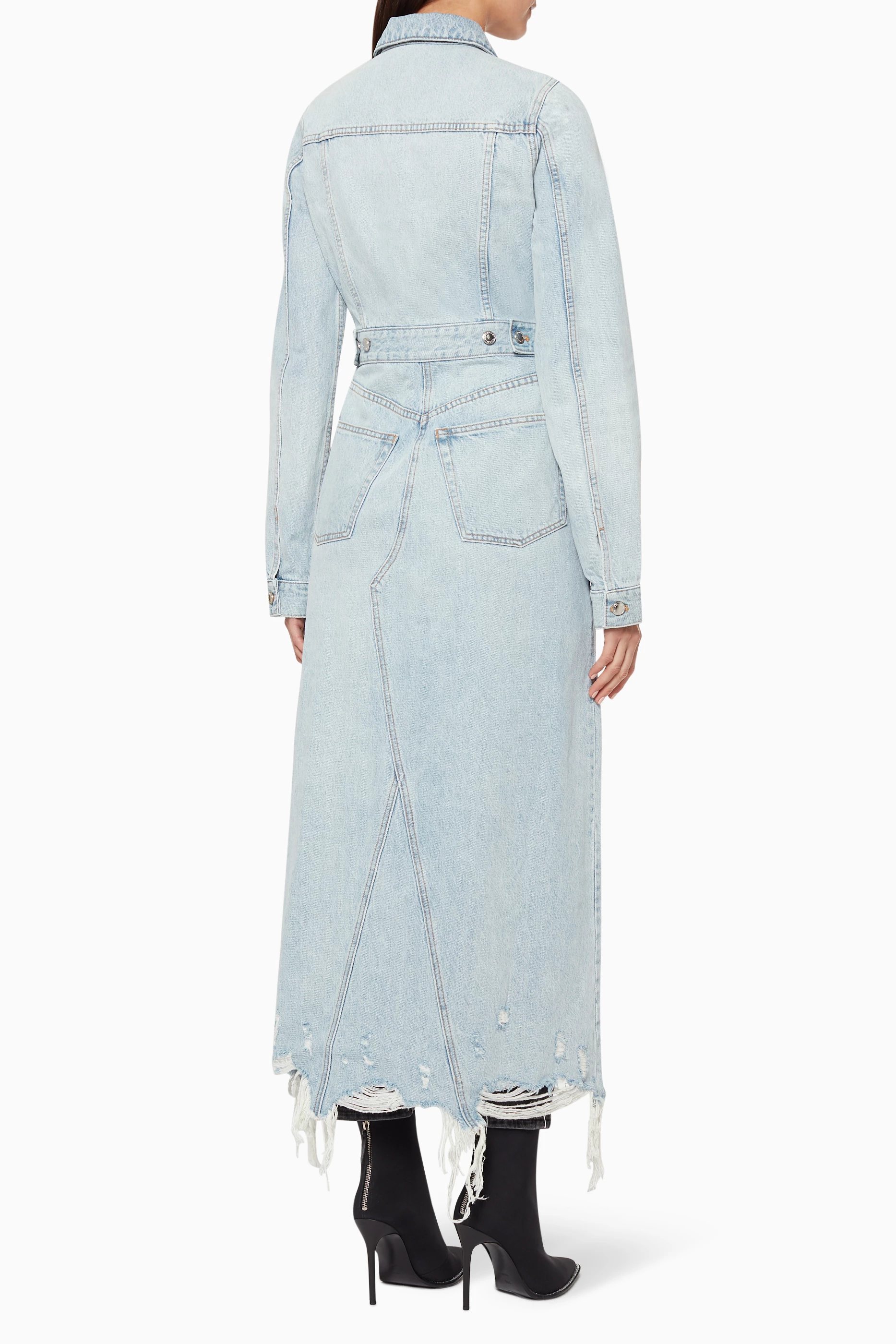 Alexander wang denim trench cheap coat