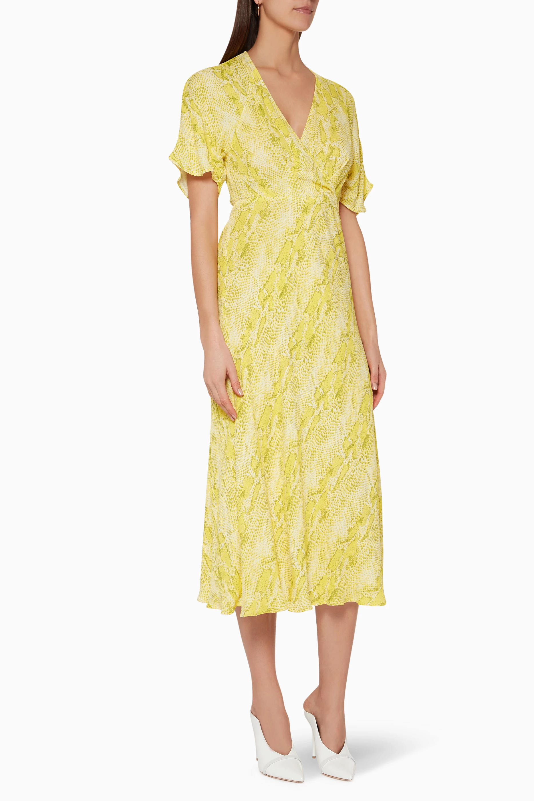 Buy WHISTLES Multicolour Python Print Midi Dress for Women in UAE