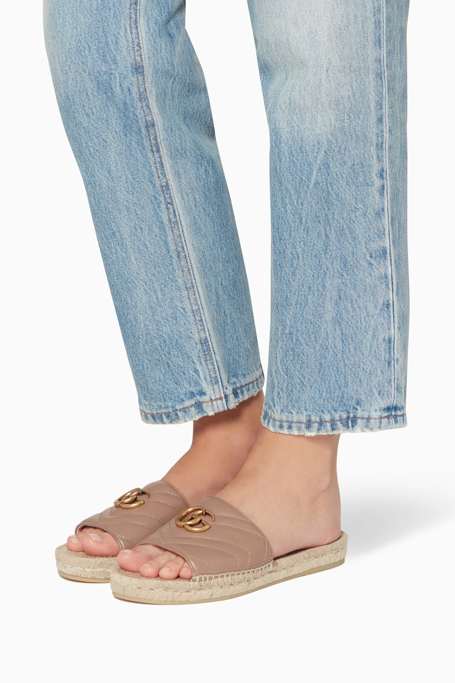 Gucci leather clearance espadrille sandal