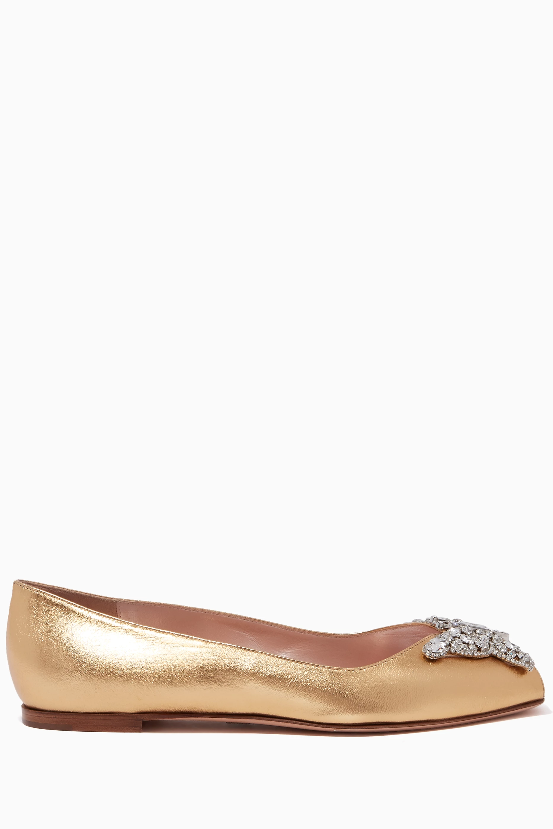 Gold flats outlet for women