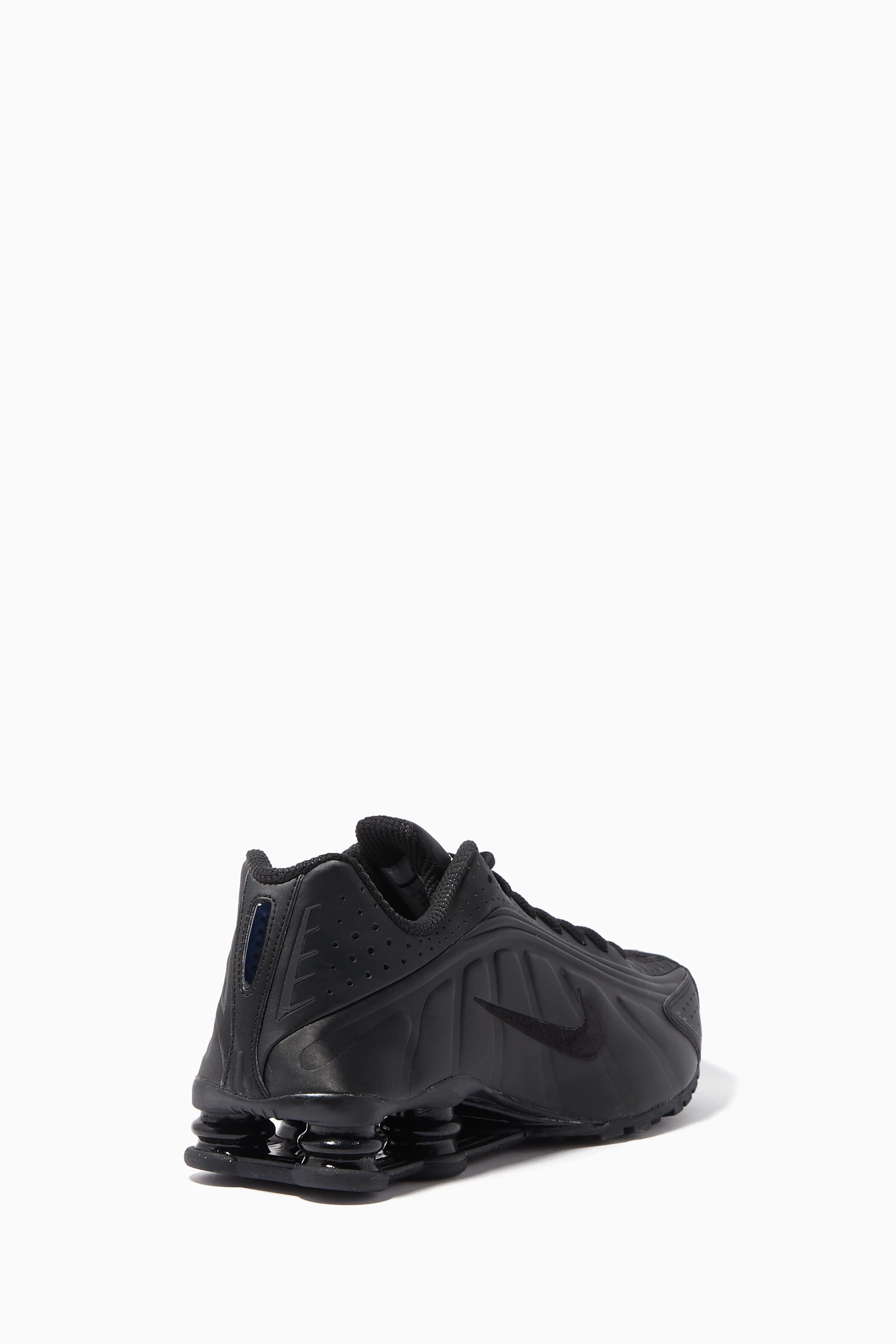 Mens nike shox r4 all deals black