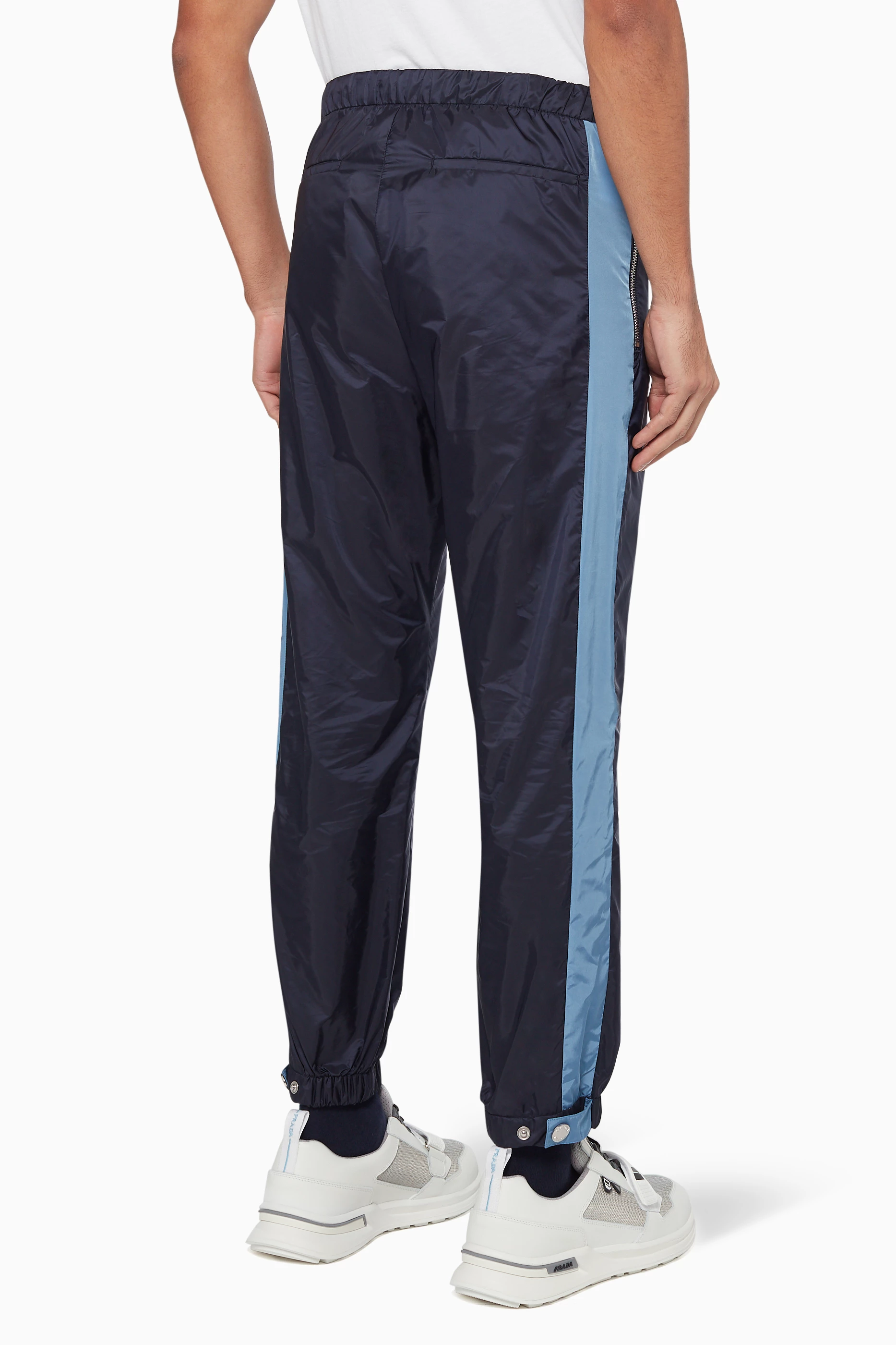 Nylon track hot sale pants mens