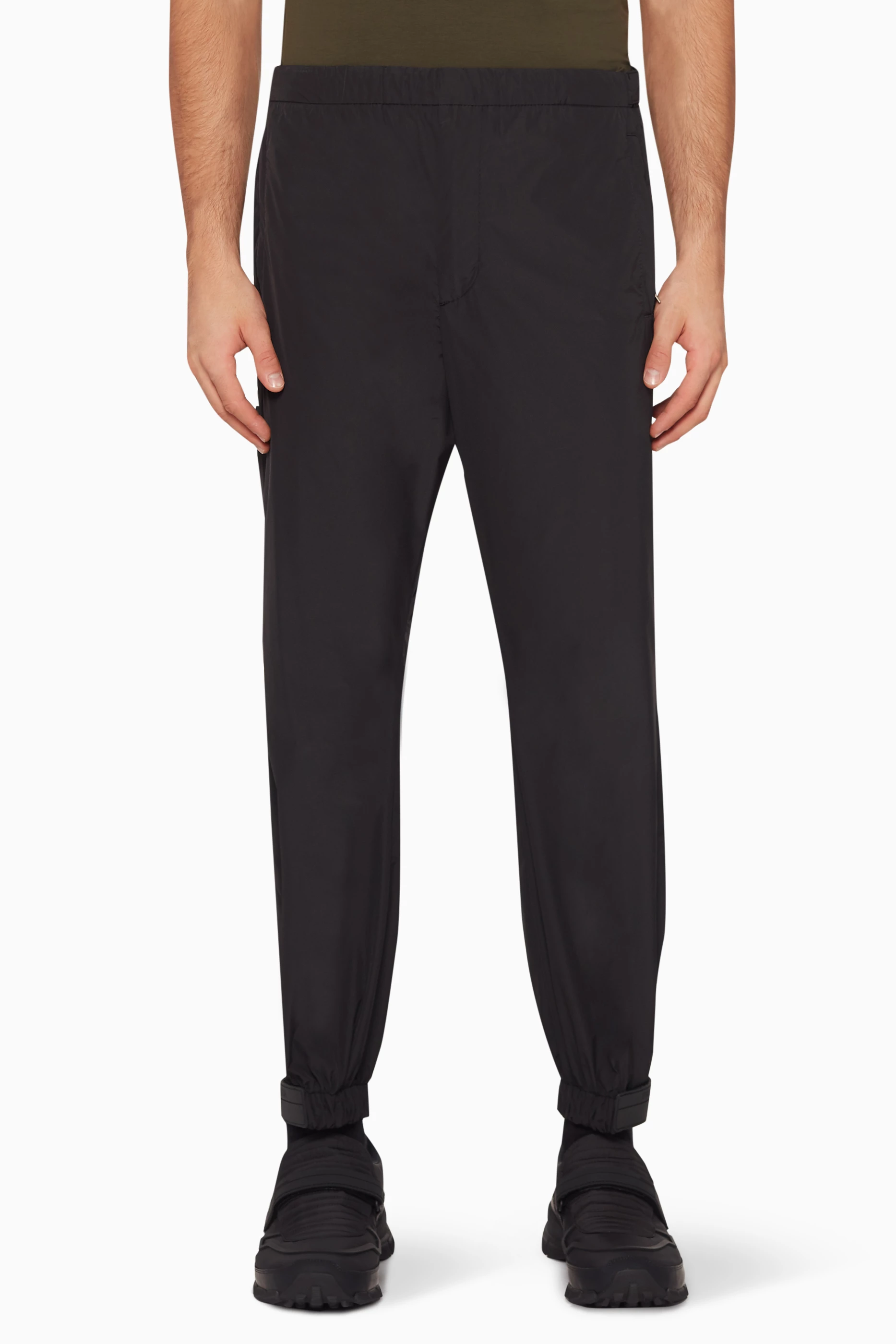 Prada rubber tag track pants outlet