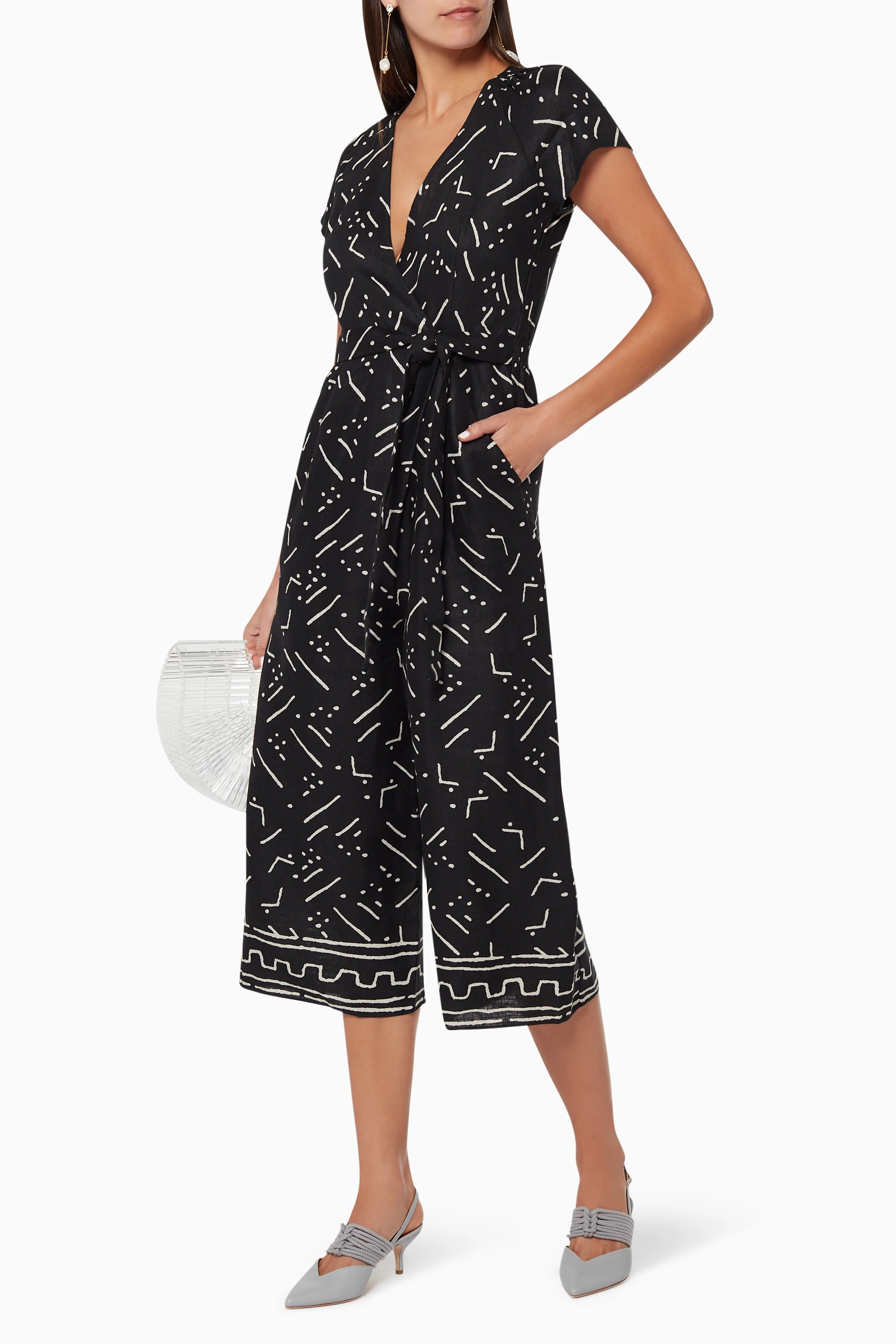 Etta linen sale jumpsuit