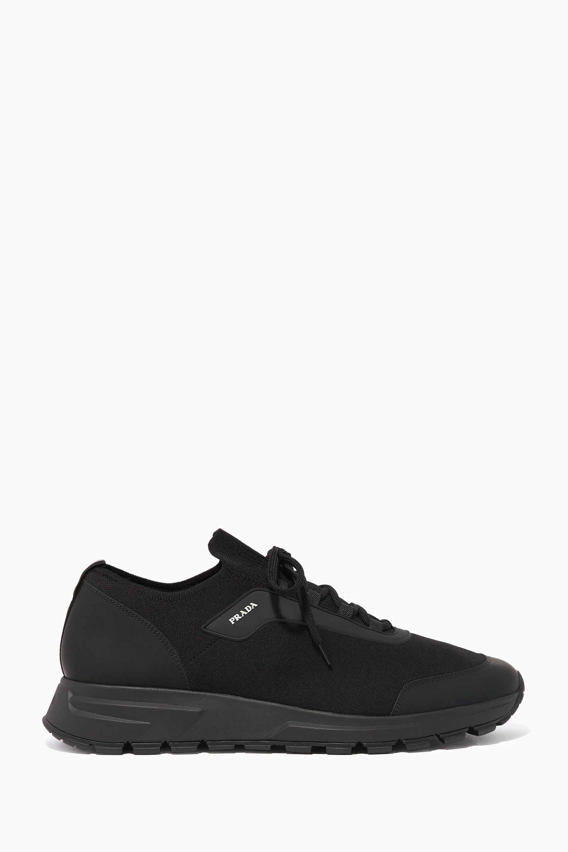 Buy Prada Black Prax 01 Knitted Mesh Sneakers for Men in UAE Ounass