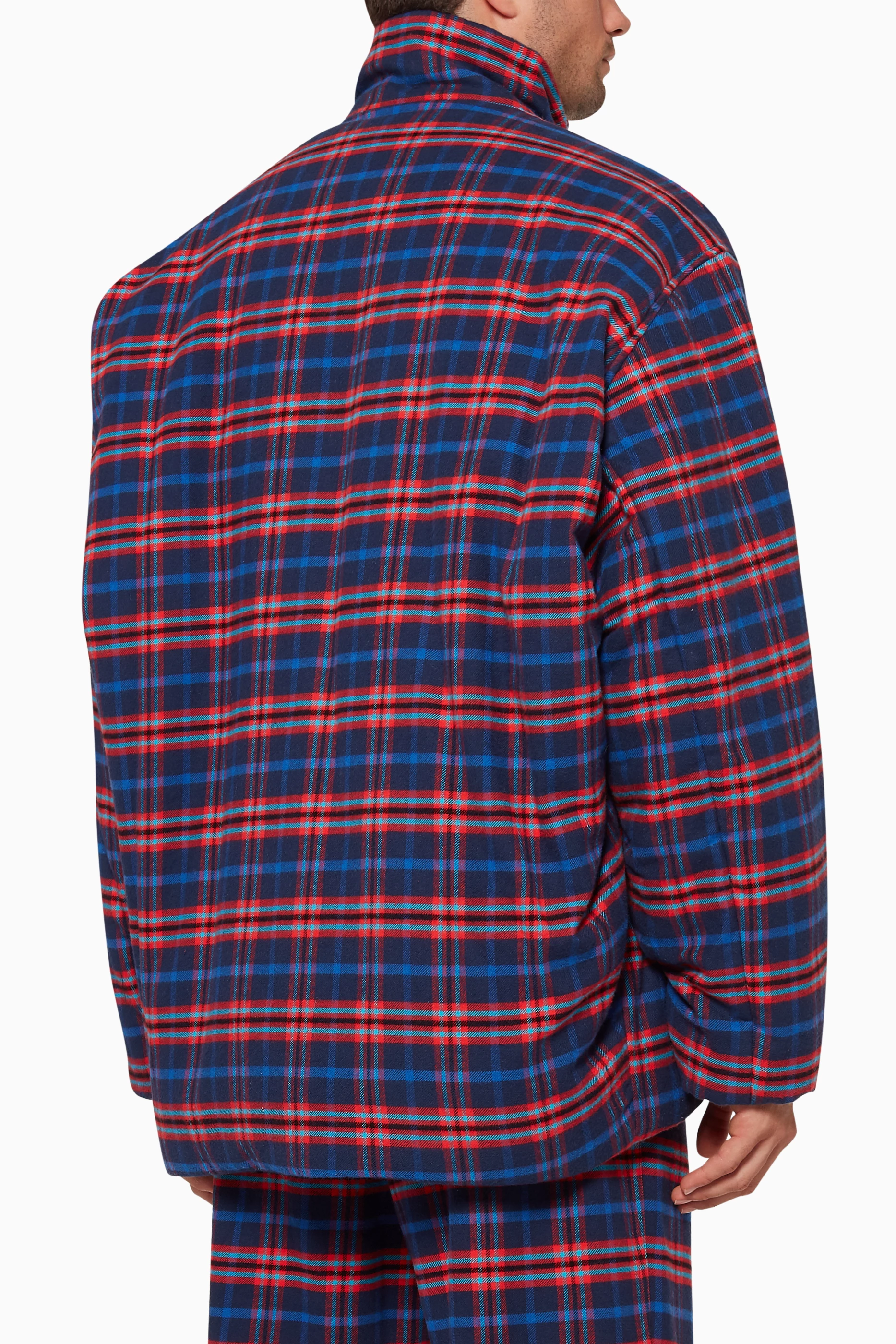 Balenciaga flannel jacket discount