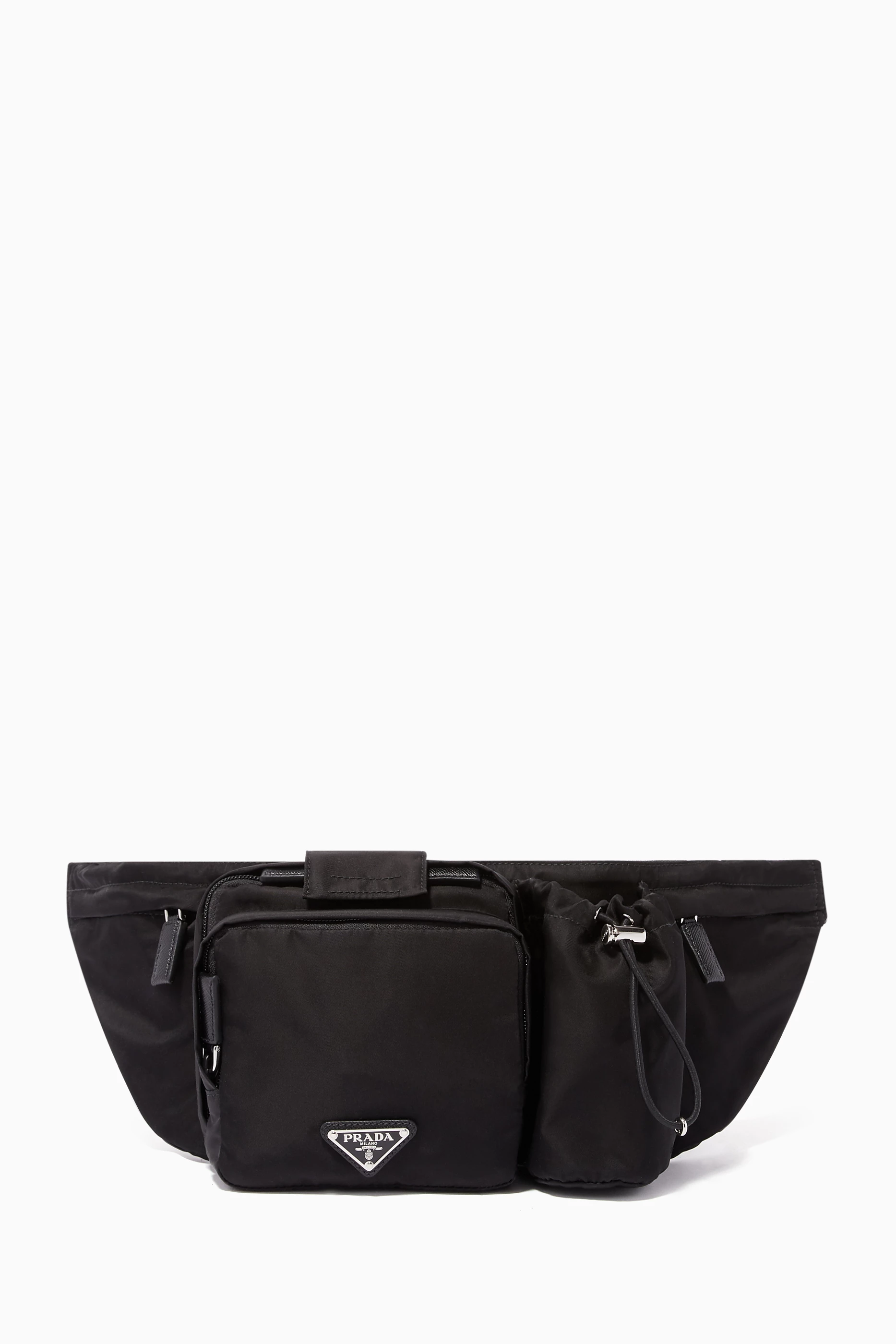 Prada black on sale technical belt bag
