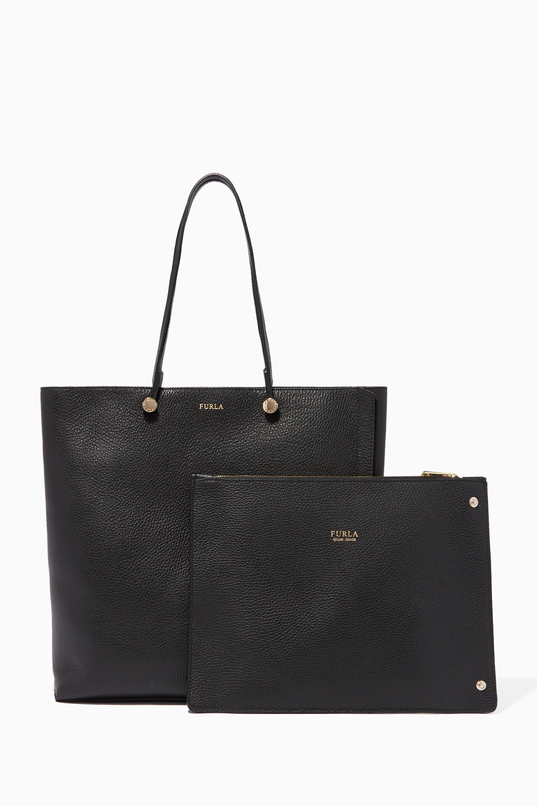 Buy Furla Black Eden Tote for Women in UAE Ounass