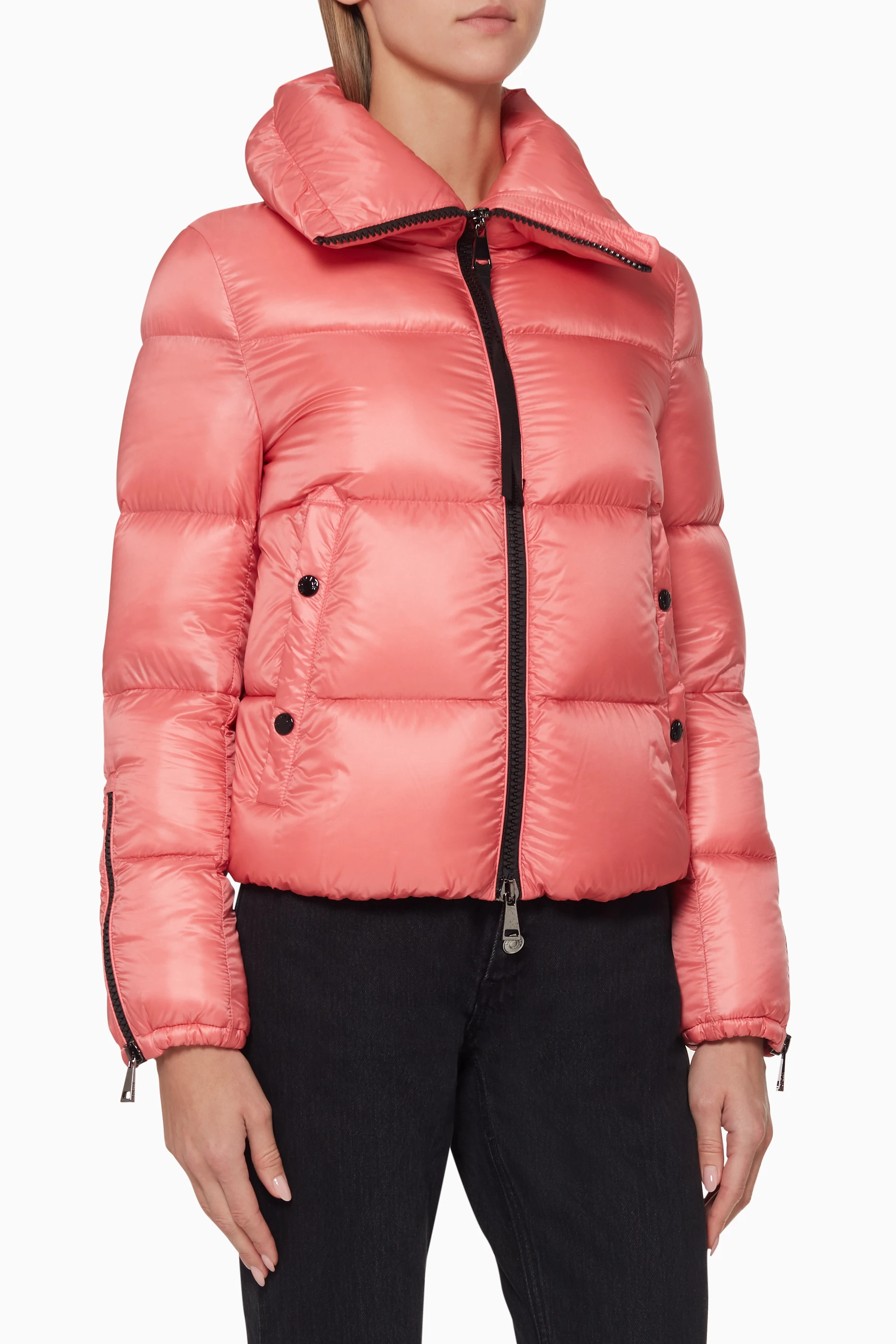 Buy Moncler Pink Bandama Quilted Down Jacket for Women in UAE Ounass