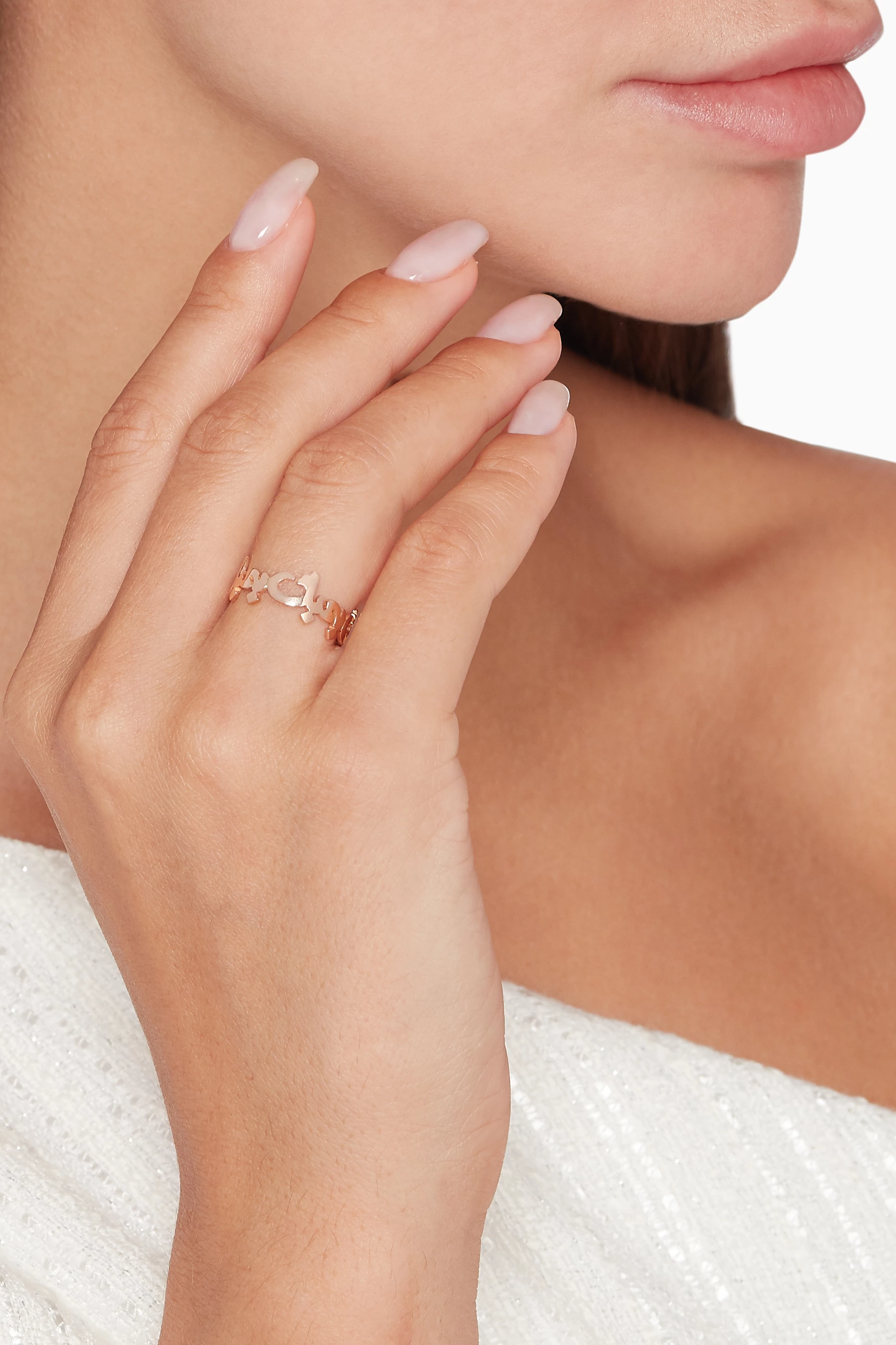 Pink gold ring outlet