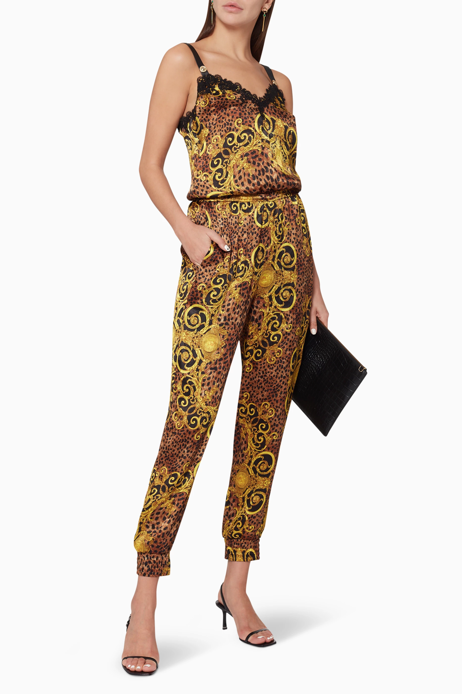 Baroque print jumpsuit deals