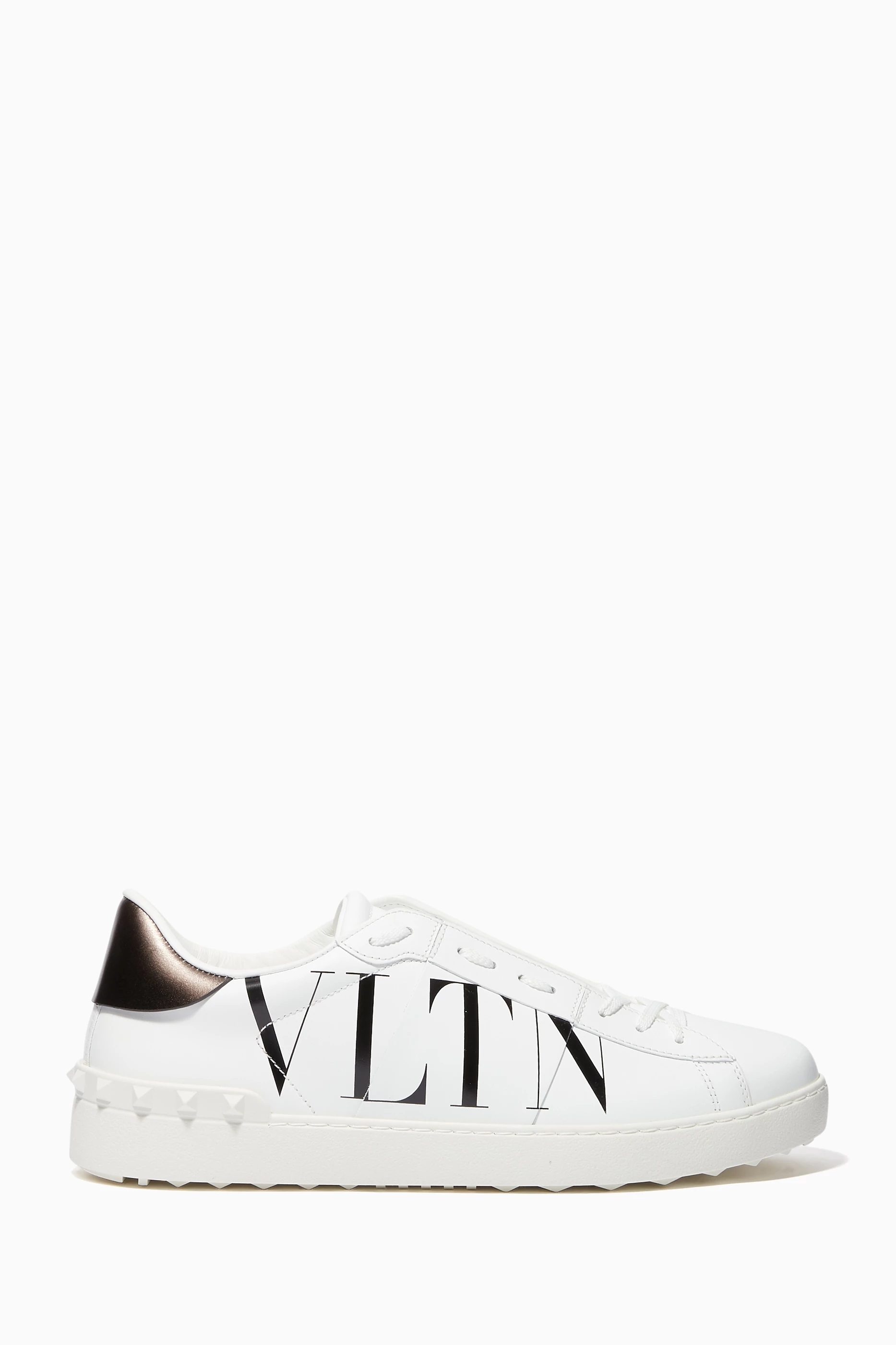 Buy Valentino Garavani White Valentino Garavani VLTN Leather