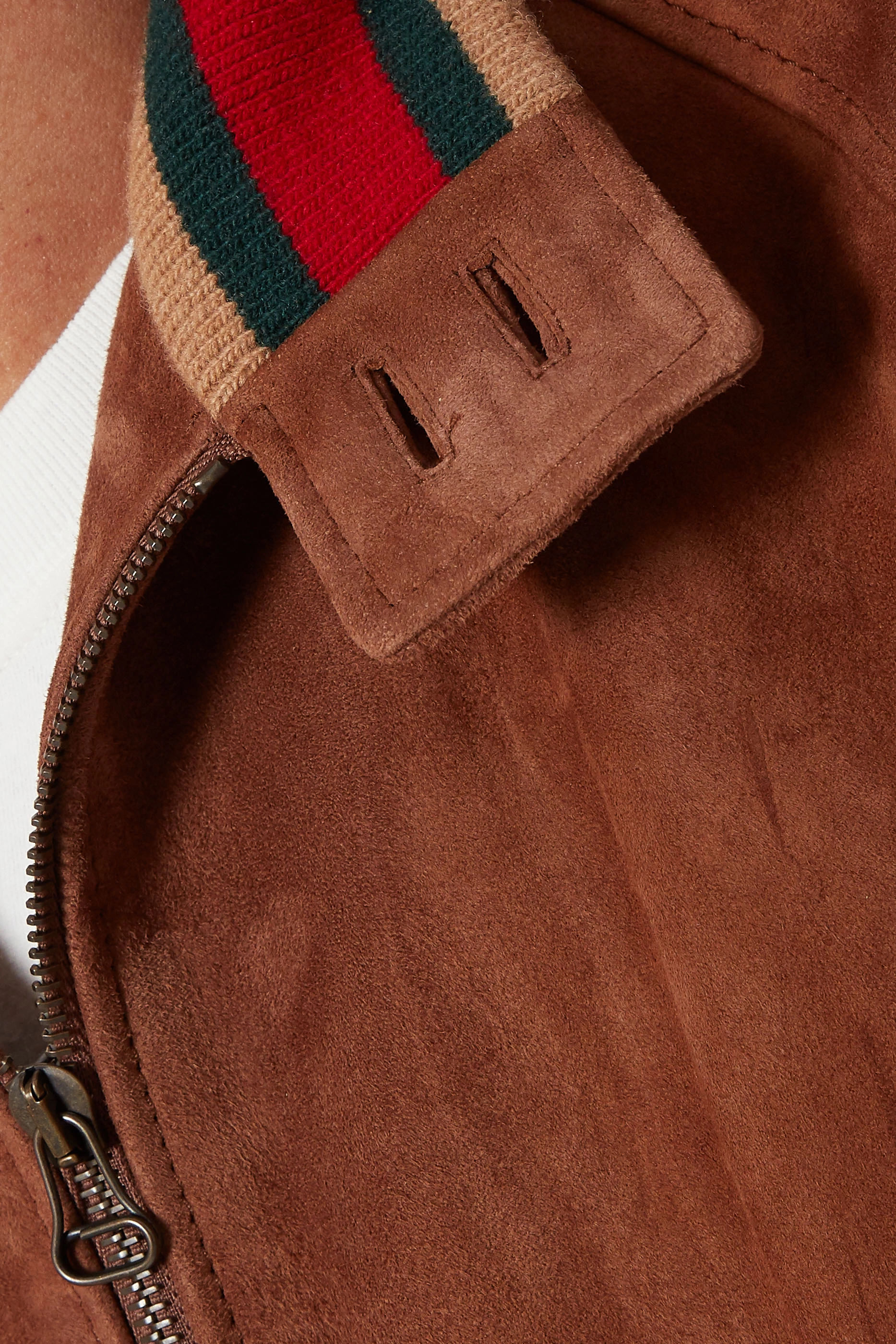 Gucci suede jacket discount