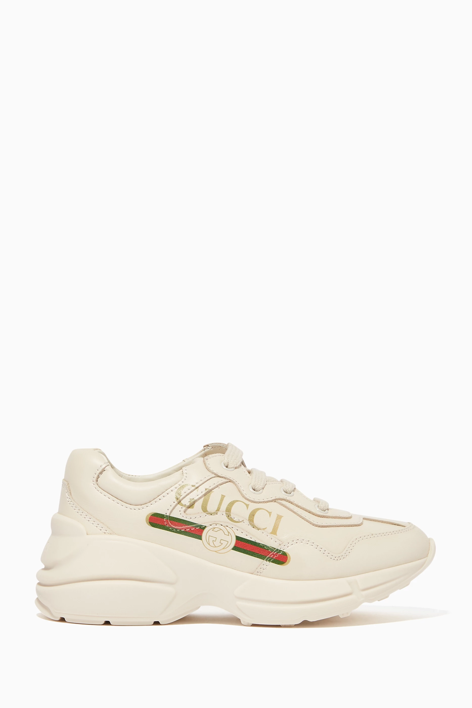 Buy Gucci White Iconic Logo Sneakers for UNISEX in UAE Ounass
