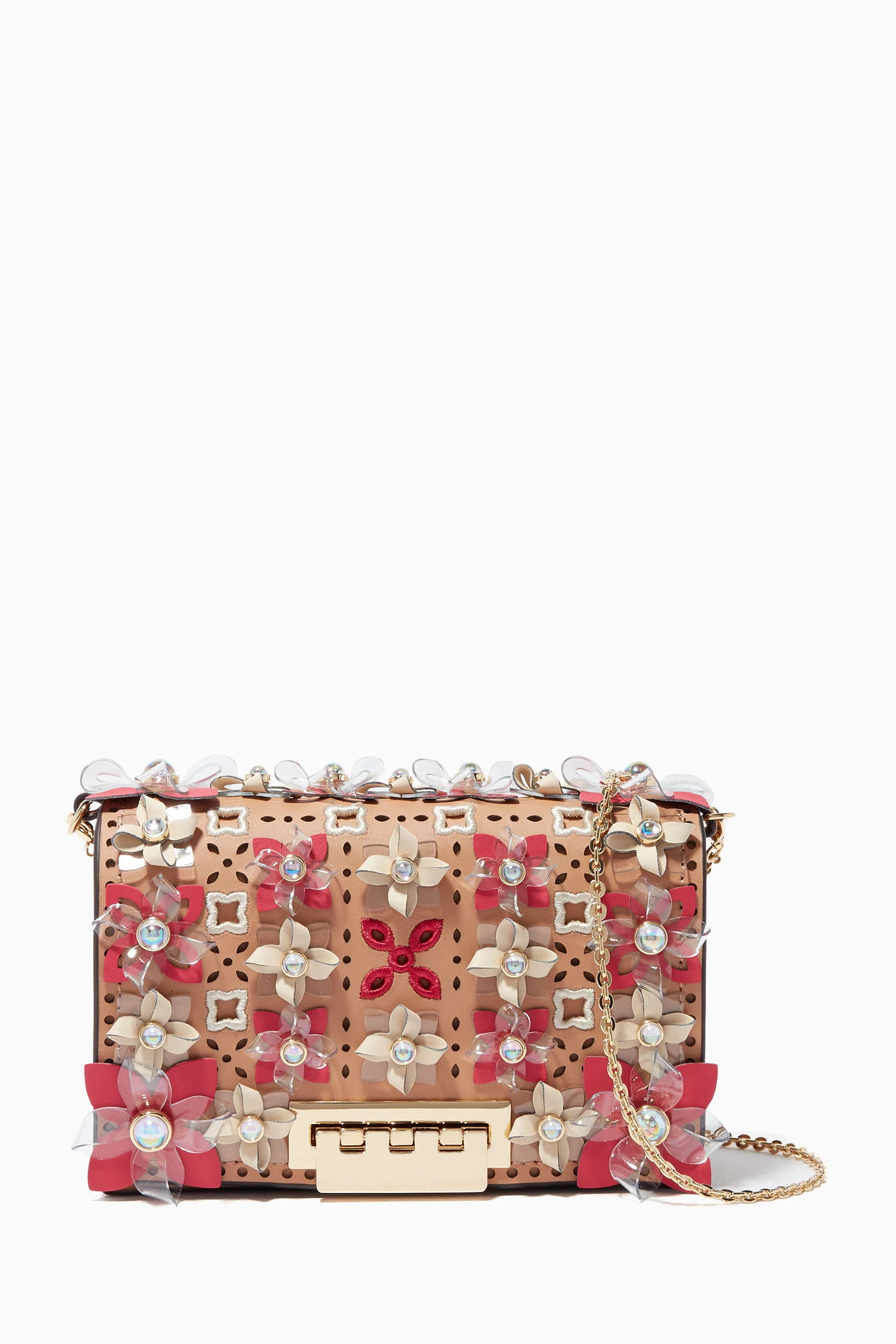 Buy ZAC Zac Posen Neutral Earthette Accordion Mini Chain Cross