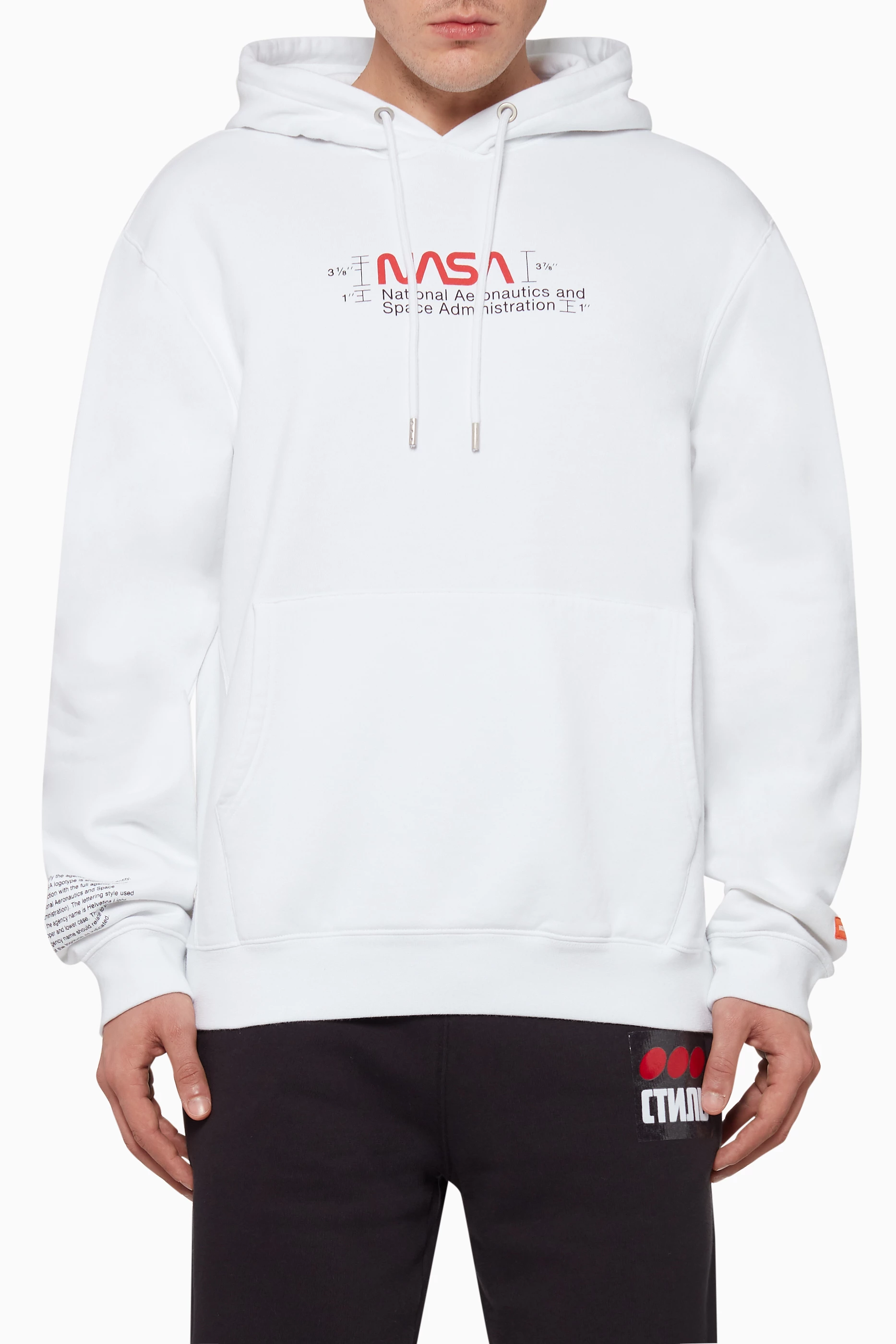 Heron preston deals nasa white hoodie