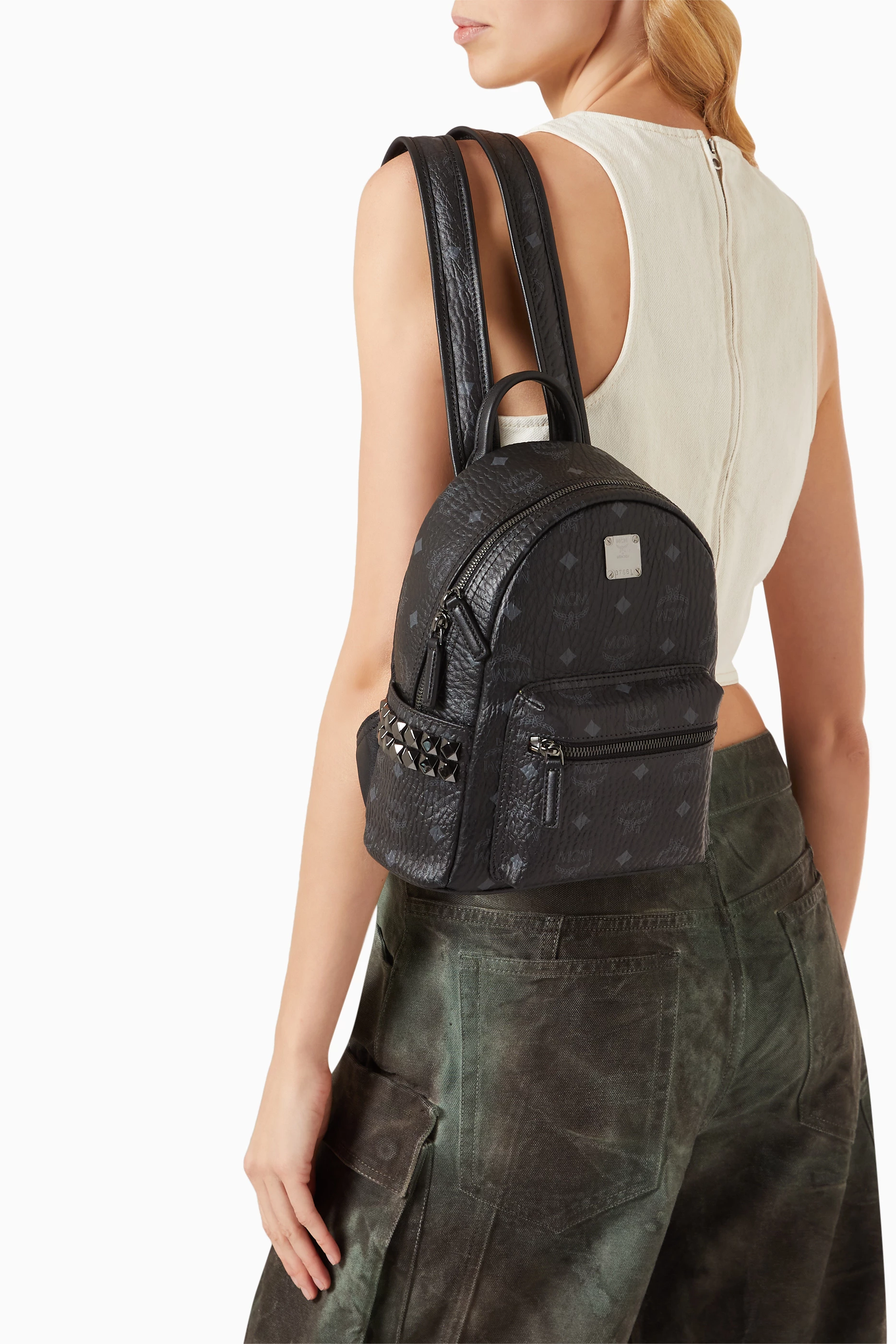 Mcm mini backpack black 2025