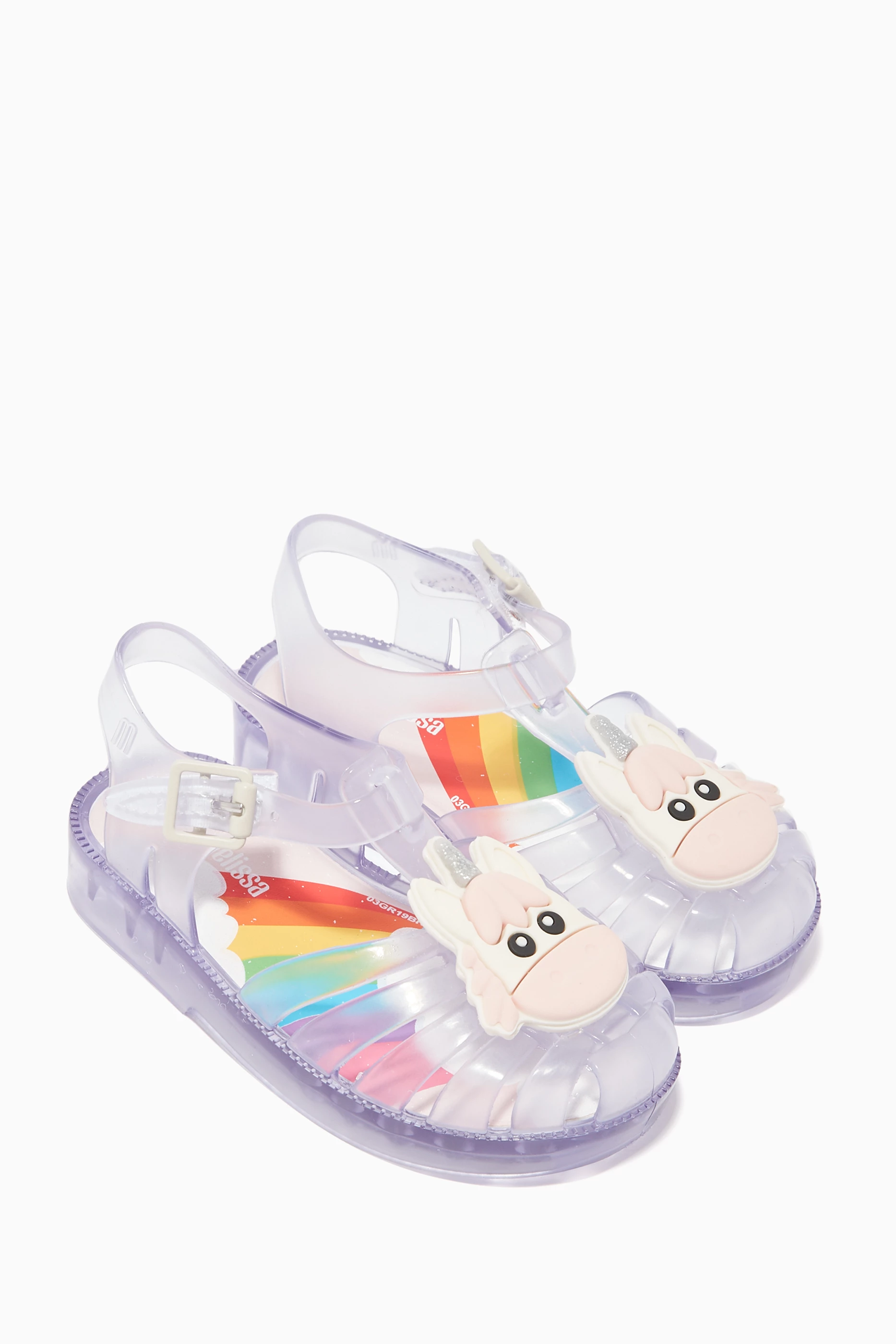 Buy Mini Melissa Multicolour Unicorn Sandals for Girls in UAE Ounass