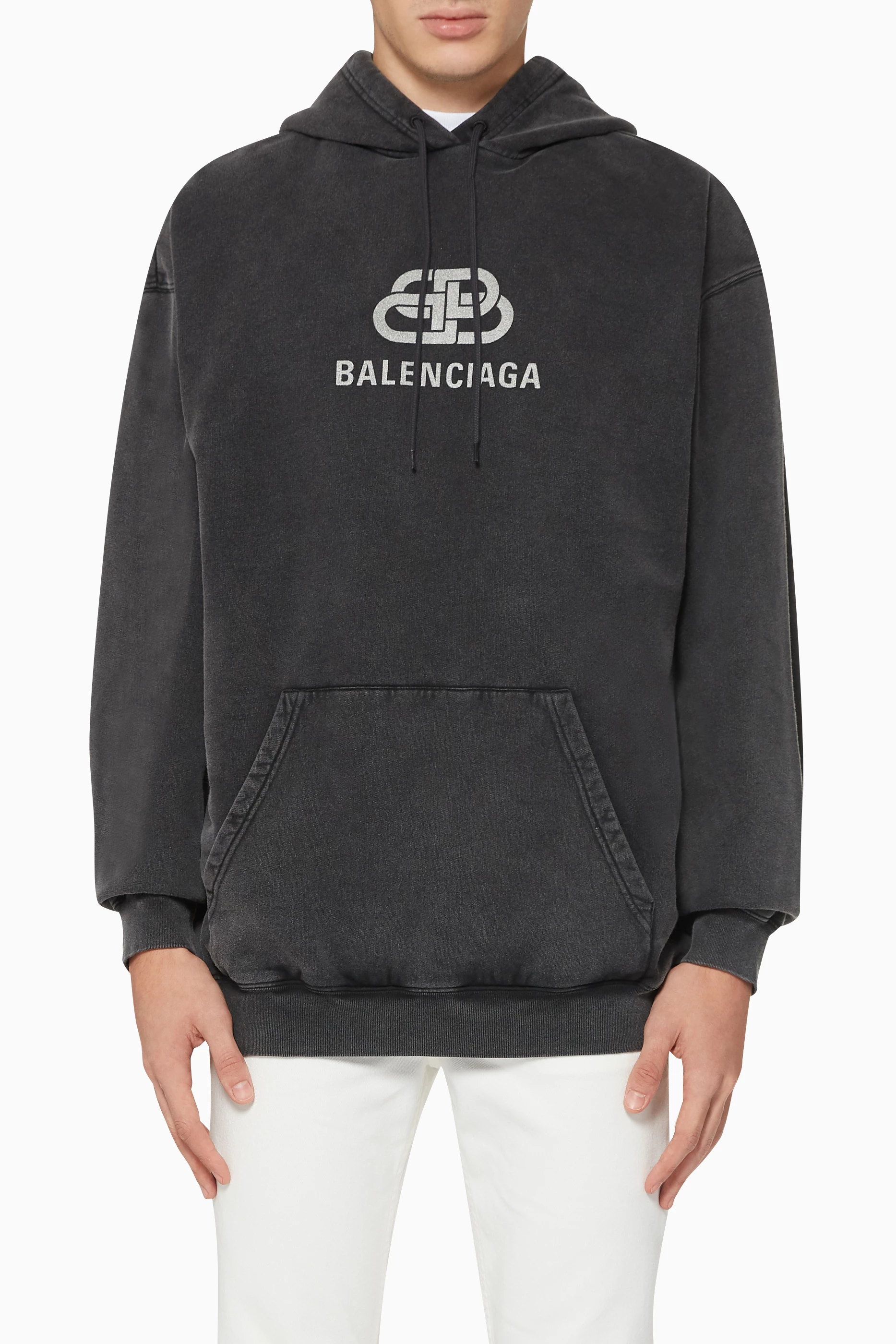 Balenciaga sweatshirt best sale grey
