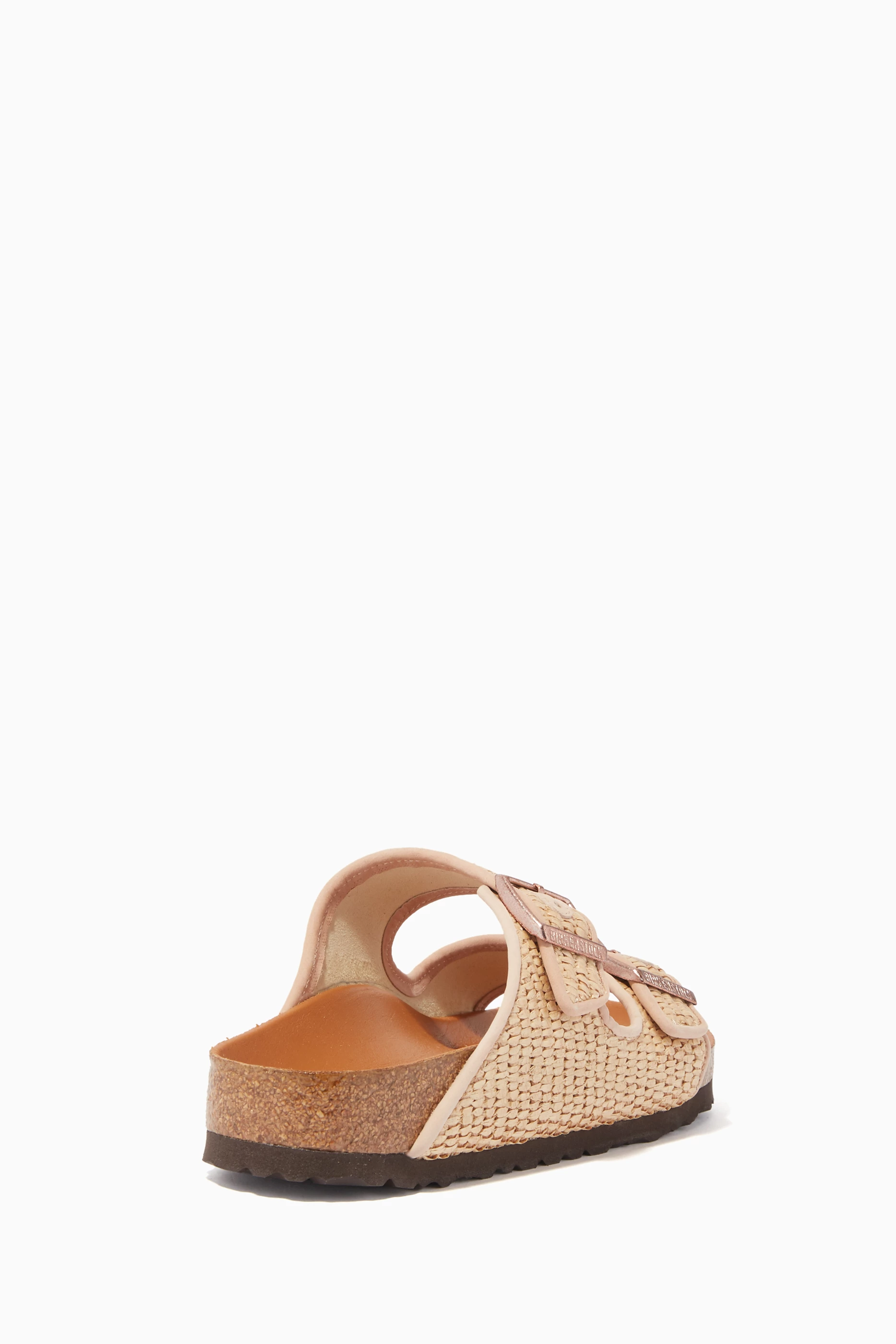 Birkenstock arizona 2025 raffia sandals