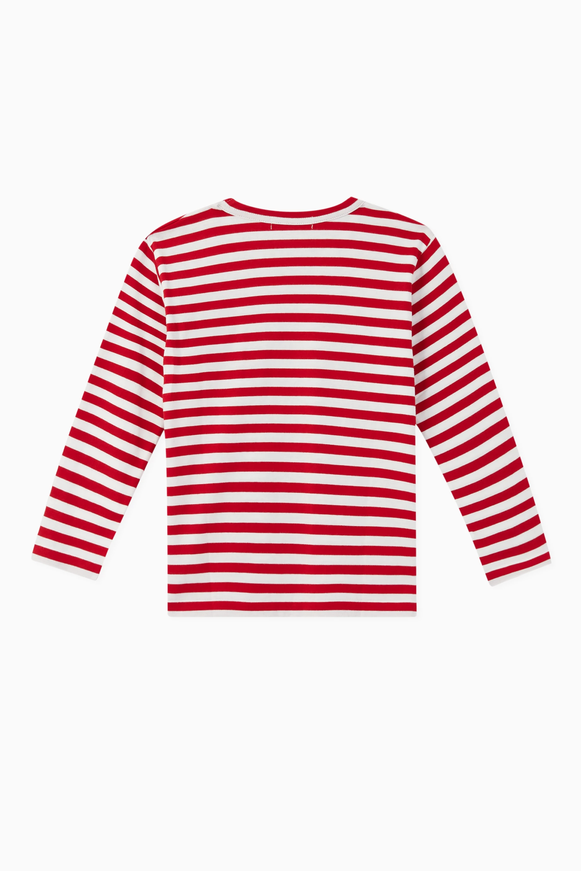Cdg red striped top shirt