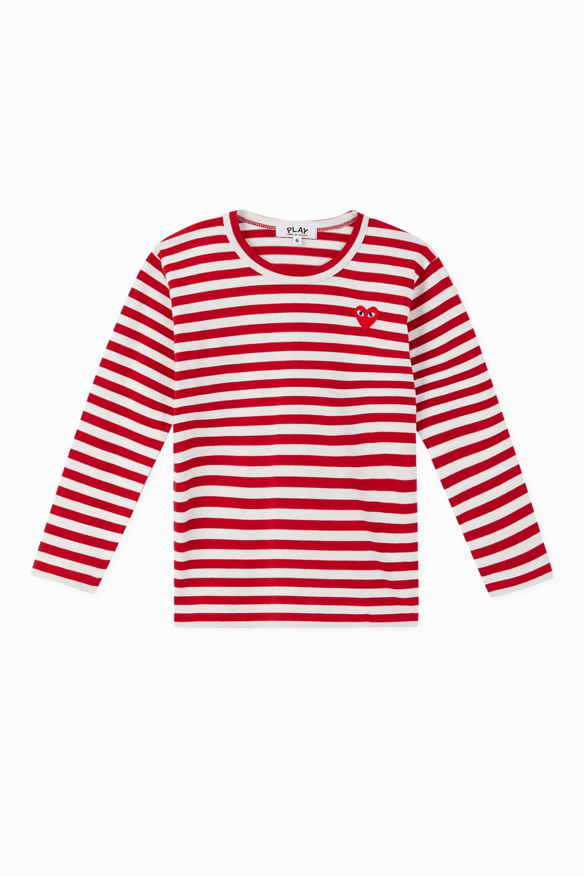 Striped comme des garcons sale tee