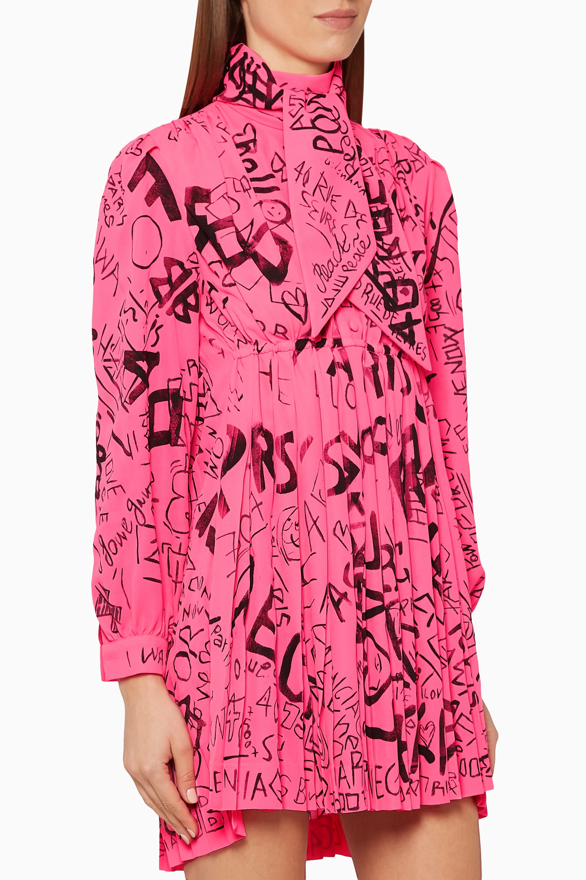 Balenciaga pink dress hot sale