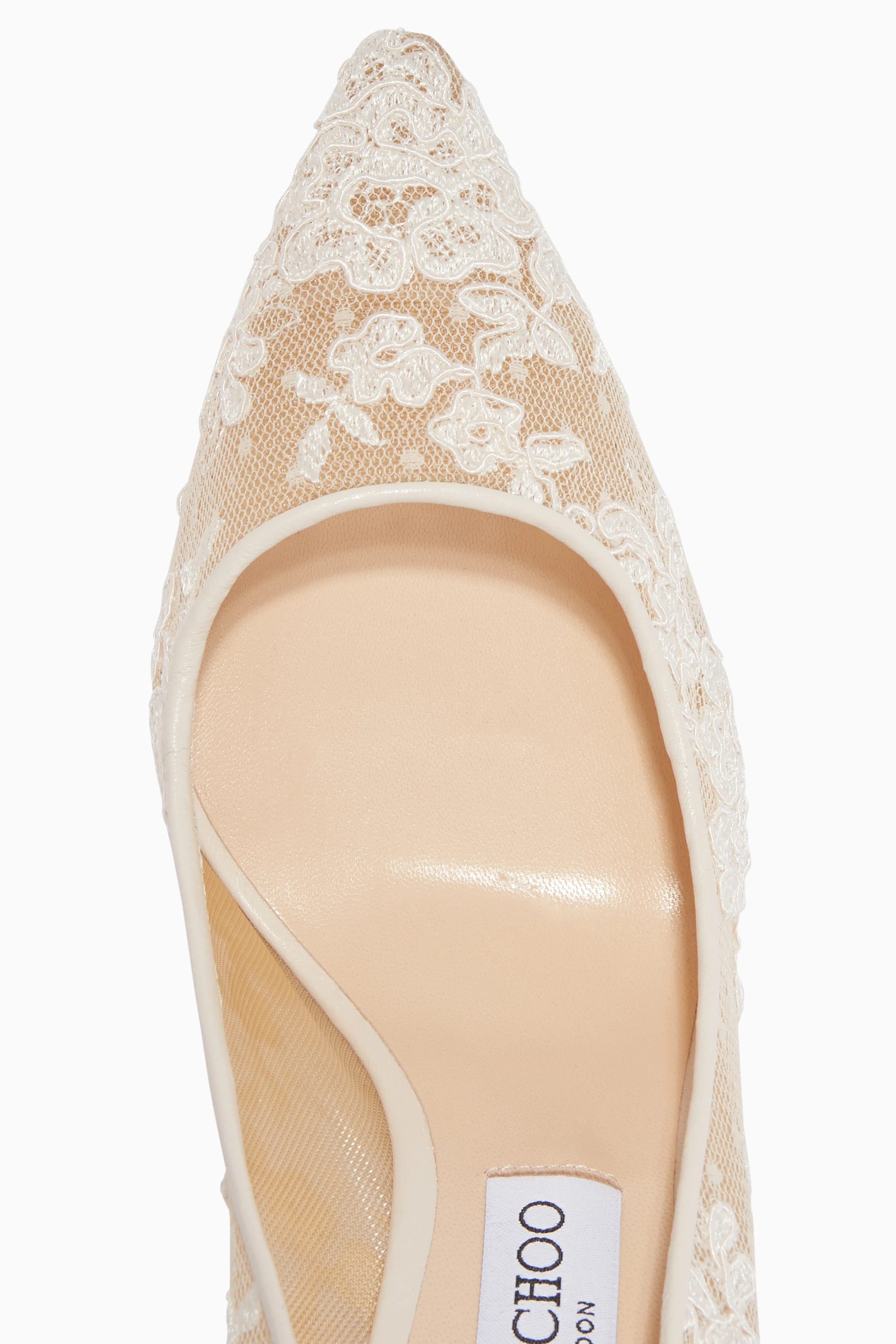 Romy 85 ivory floral lace pumps on sale