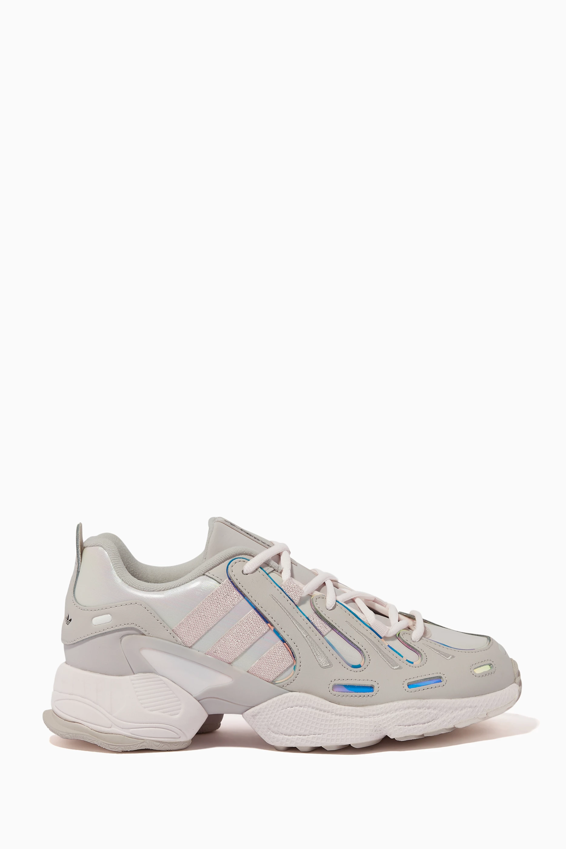 Originals eqt gazelle rubber-trimmed hot sale leather and mesh sneakers